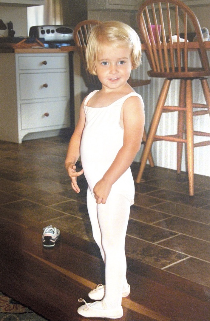 Lauren Halsey as a young ballerina.