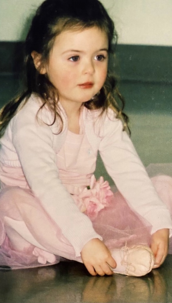 Sedona Silvera as a young ballerina.