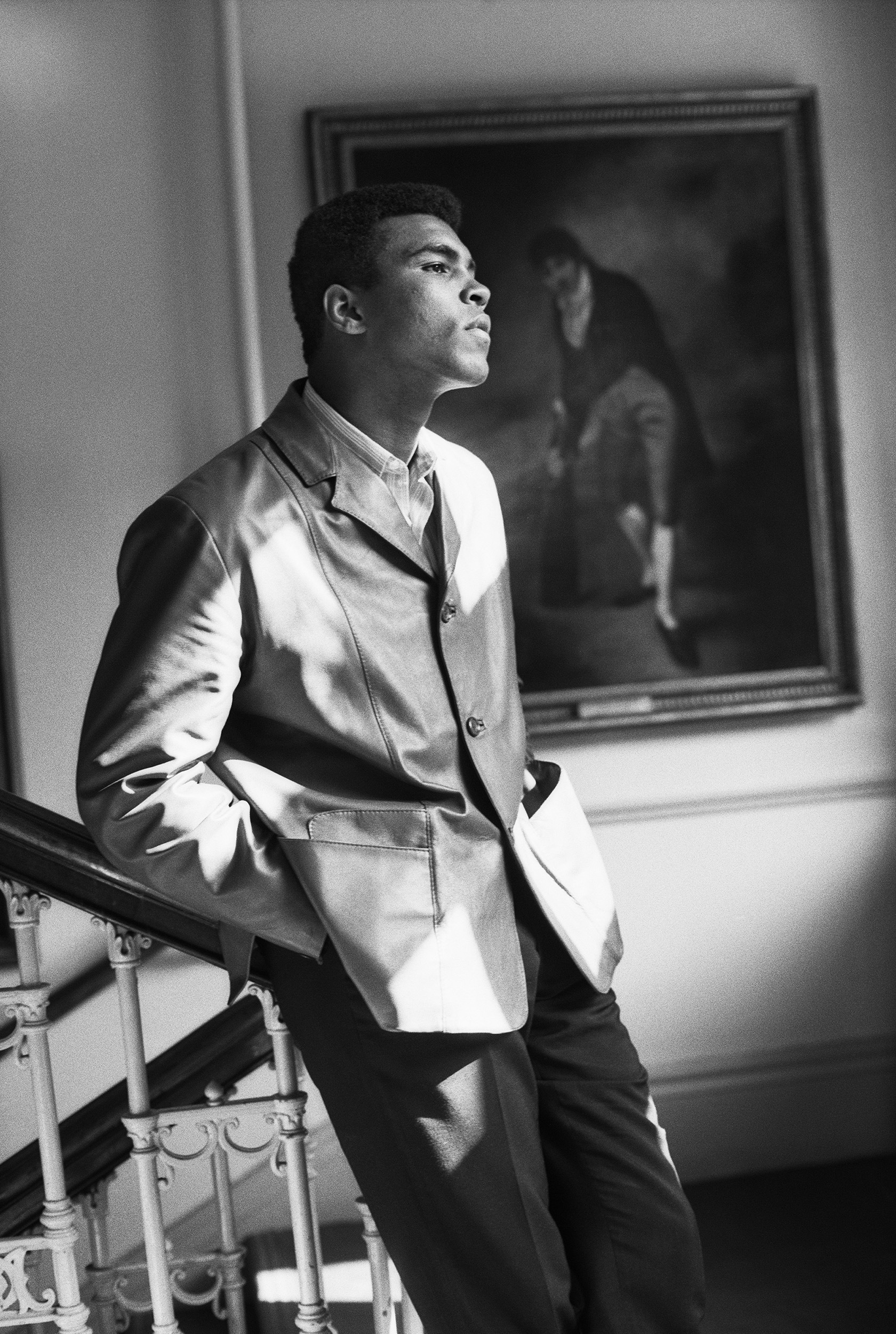 A photograph of Muhammed Ali by Gordon Parks. COURTESY PARRISH ART MUSEUM