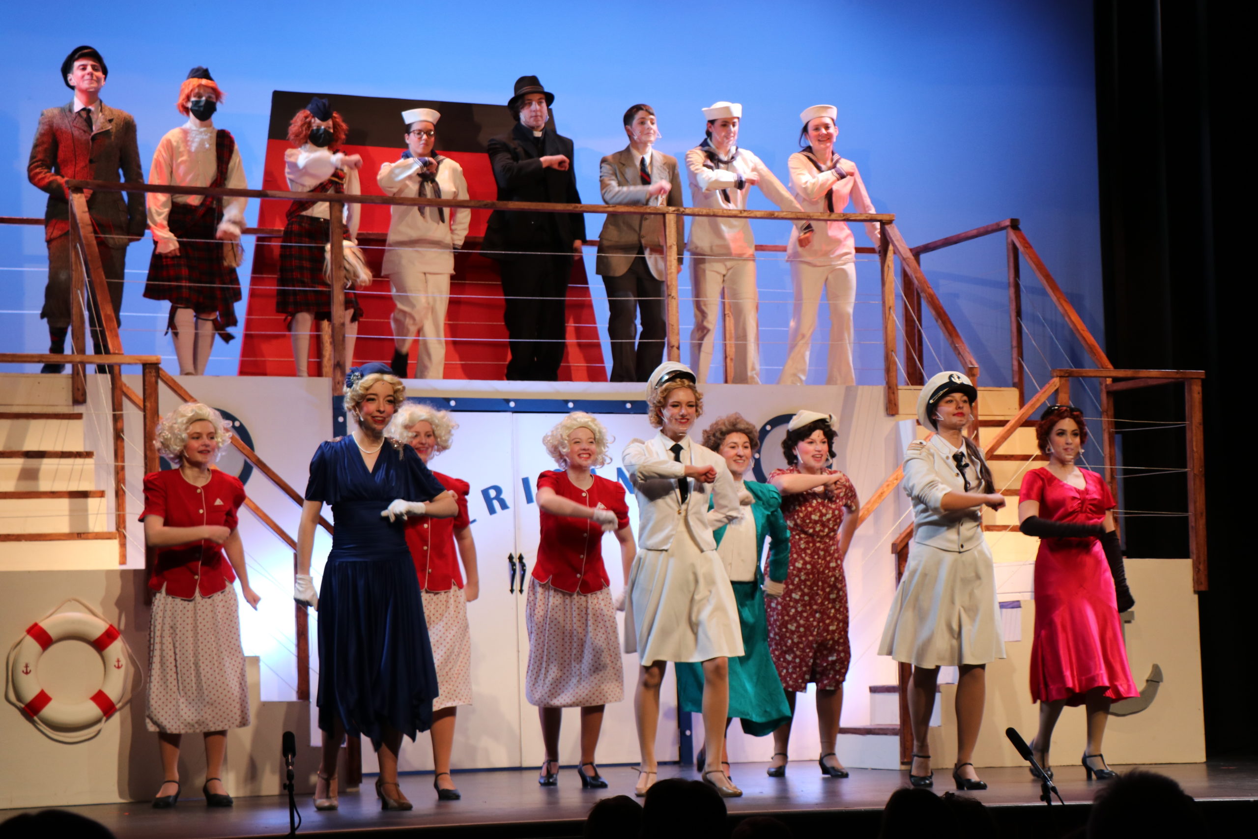 On January 21 and 22, the Teen Theatre Troupe of Westhampton Beach Performing Arts Center (WHBPAC) Arts Academy debuted the Cole Porter musical “Anything Goes.