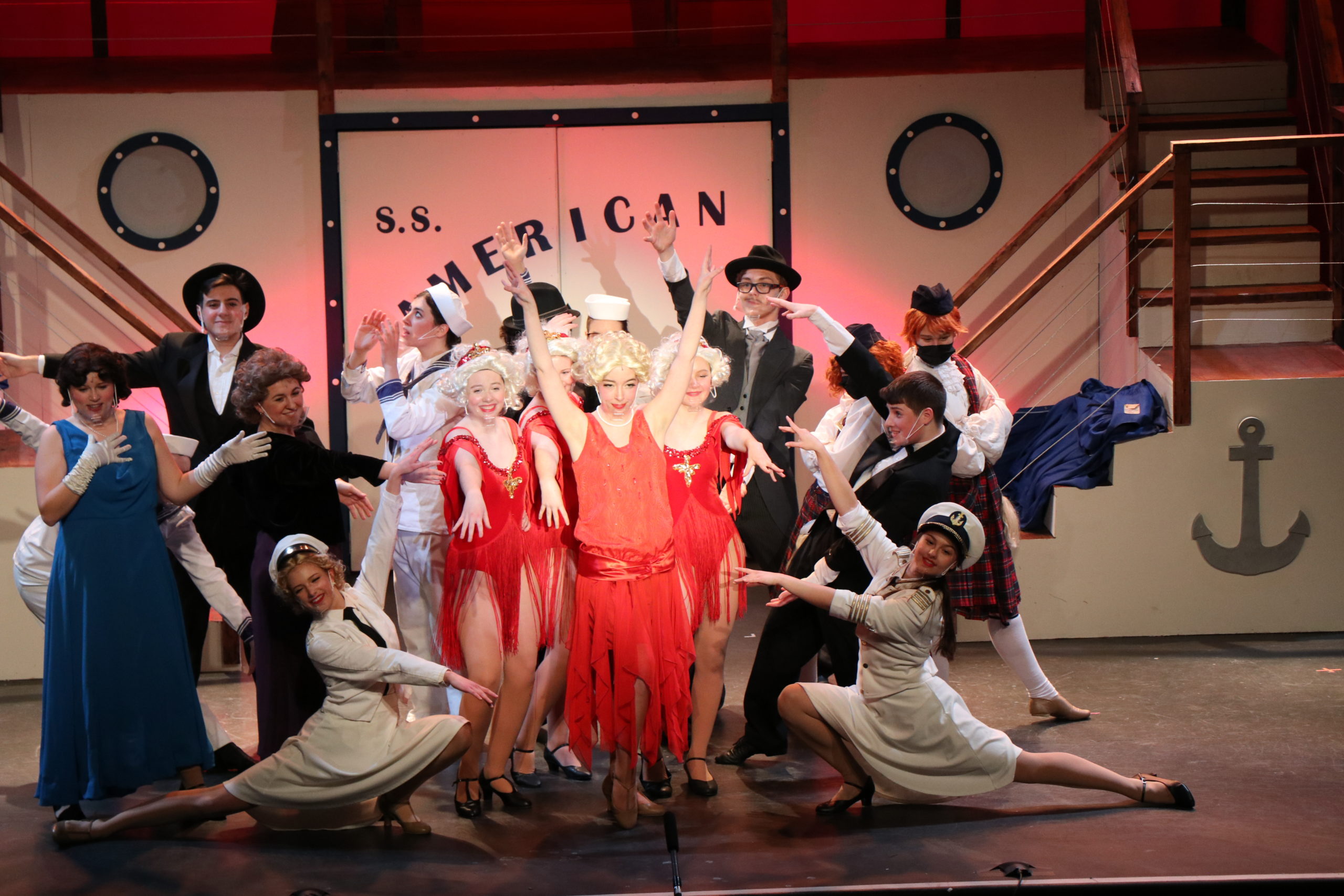 On January 21 and 22, the Teen Theatre Troupe of Westhampton Beach Performing Arts Center (WHBPAC) Arts Academy debuted the Cole Porter musical “Anything Goes.