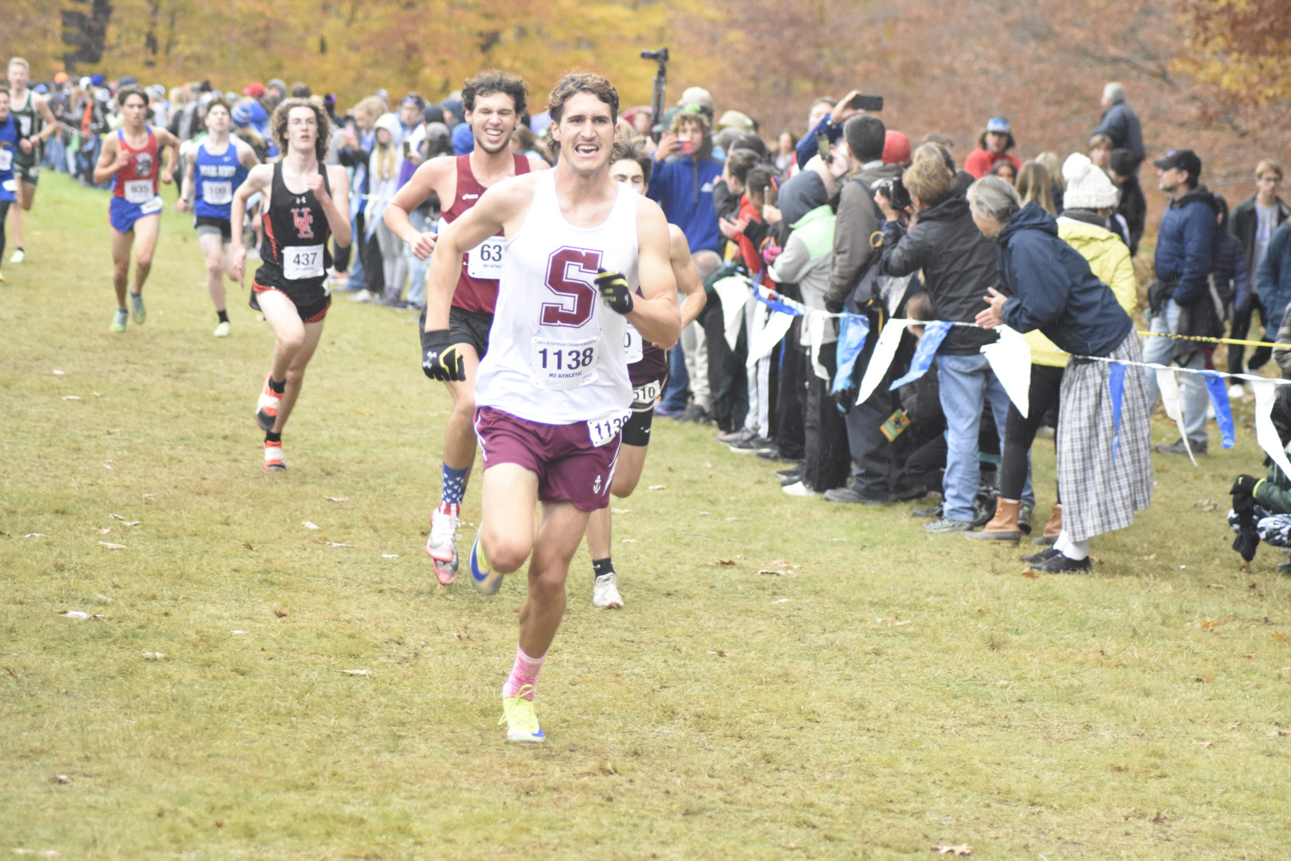 Southampton's Billy Malone finished his cross country career at the state meet.