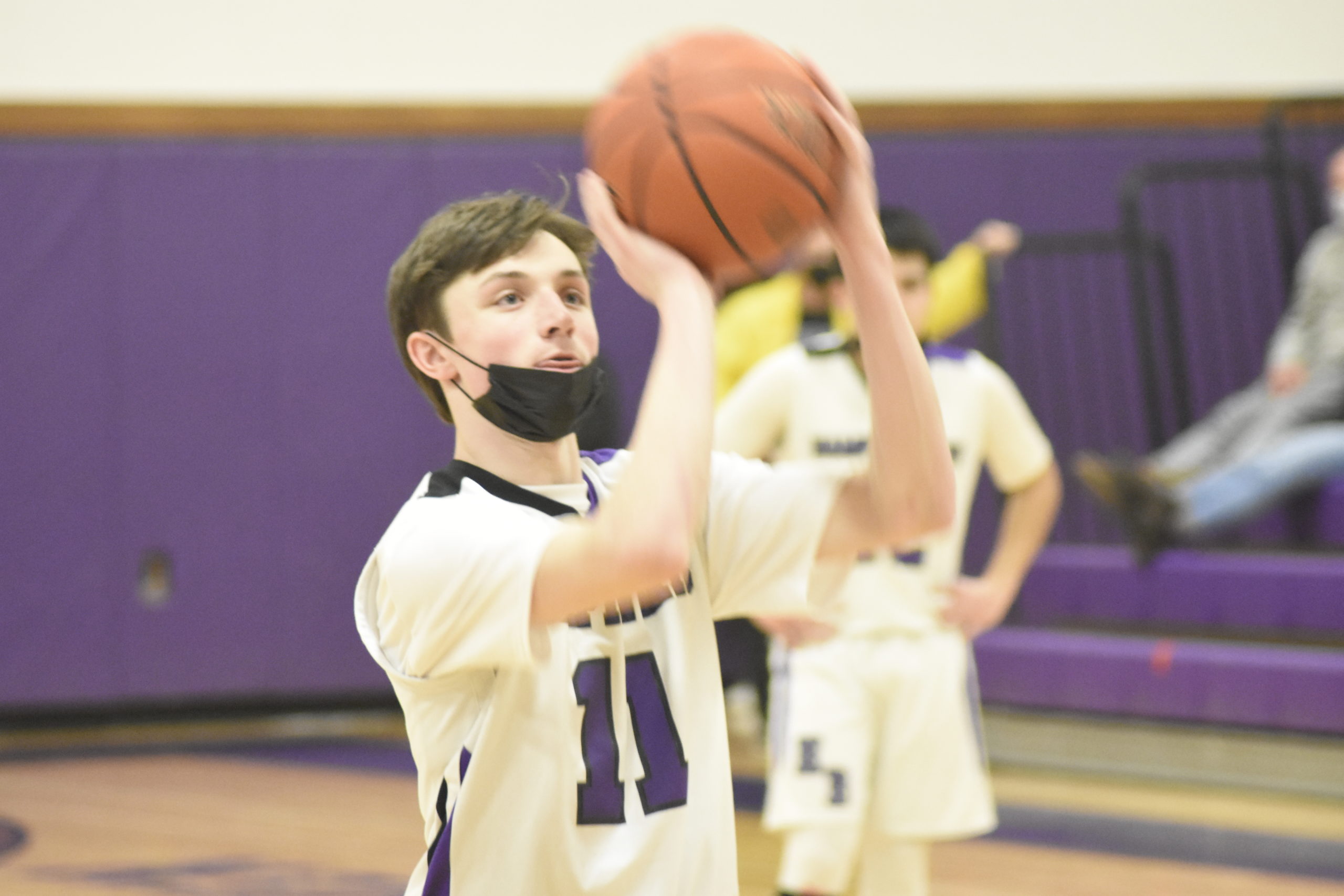 Hampton Bays sophomore Patrick Donahue scored a game-high 19 points and was strong from the free-throw line in the second half.