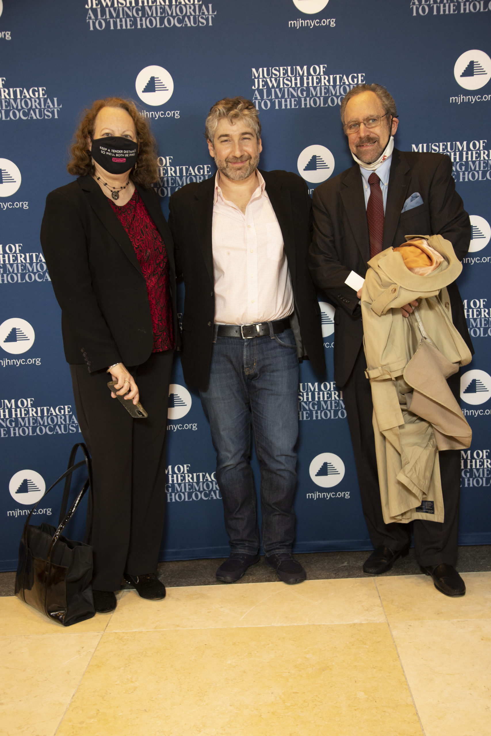 Broadway producers Mary Magglio and Neal Rubinstein with Bay Street Artistic Director Scott Schwartz, center.