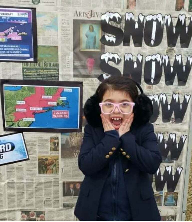 Raynor Country Day School second-grader Roxy Reyes stars as the school principal in school's junior theatre production of 