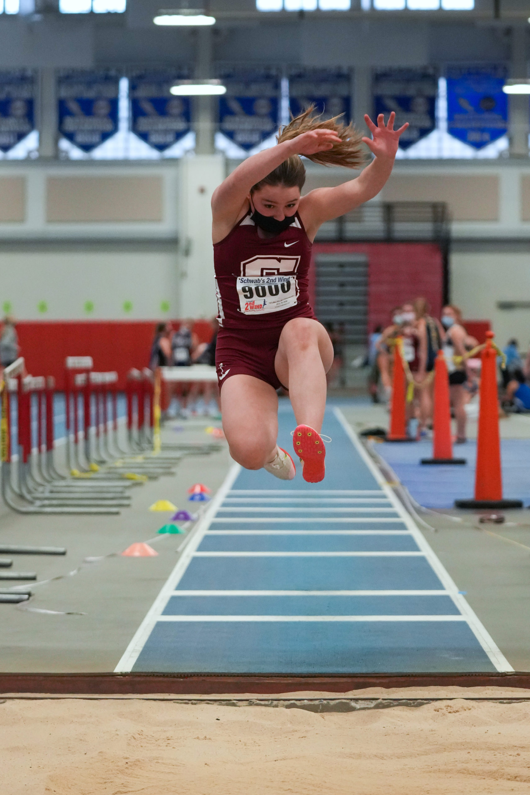 Katie Terry, along with Jasmine Head, won the League V triple jump.