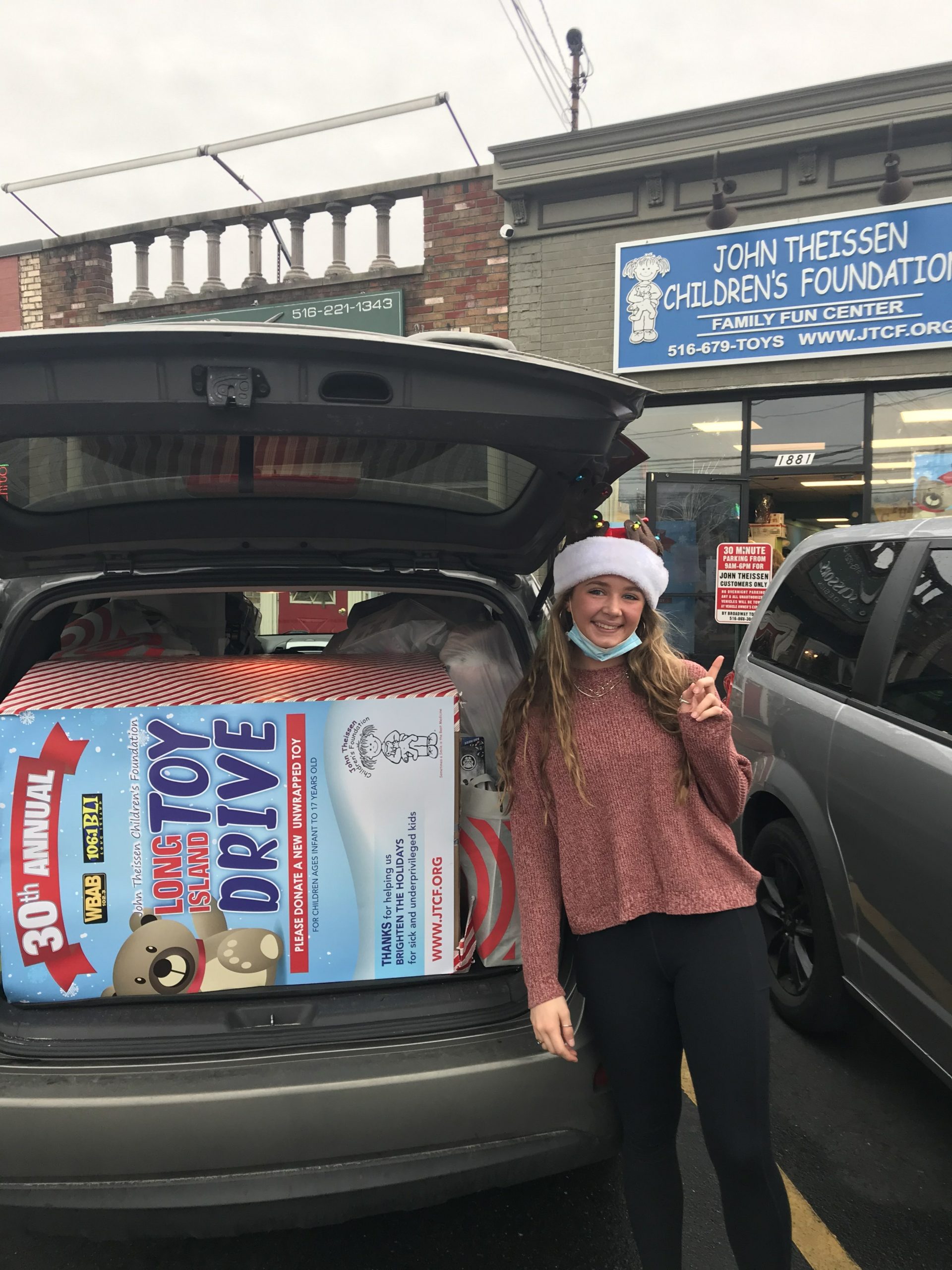 Westhampton Beach High School junior Emily Tully recently held a successful toy drive for the John Theissen Children’s Foundation.