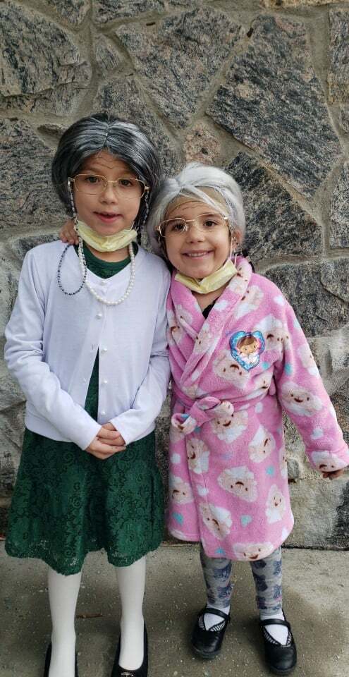 Students at Raynor Country Day School celebrated the 100th day of school last week with many dressed up as 100 year olds.