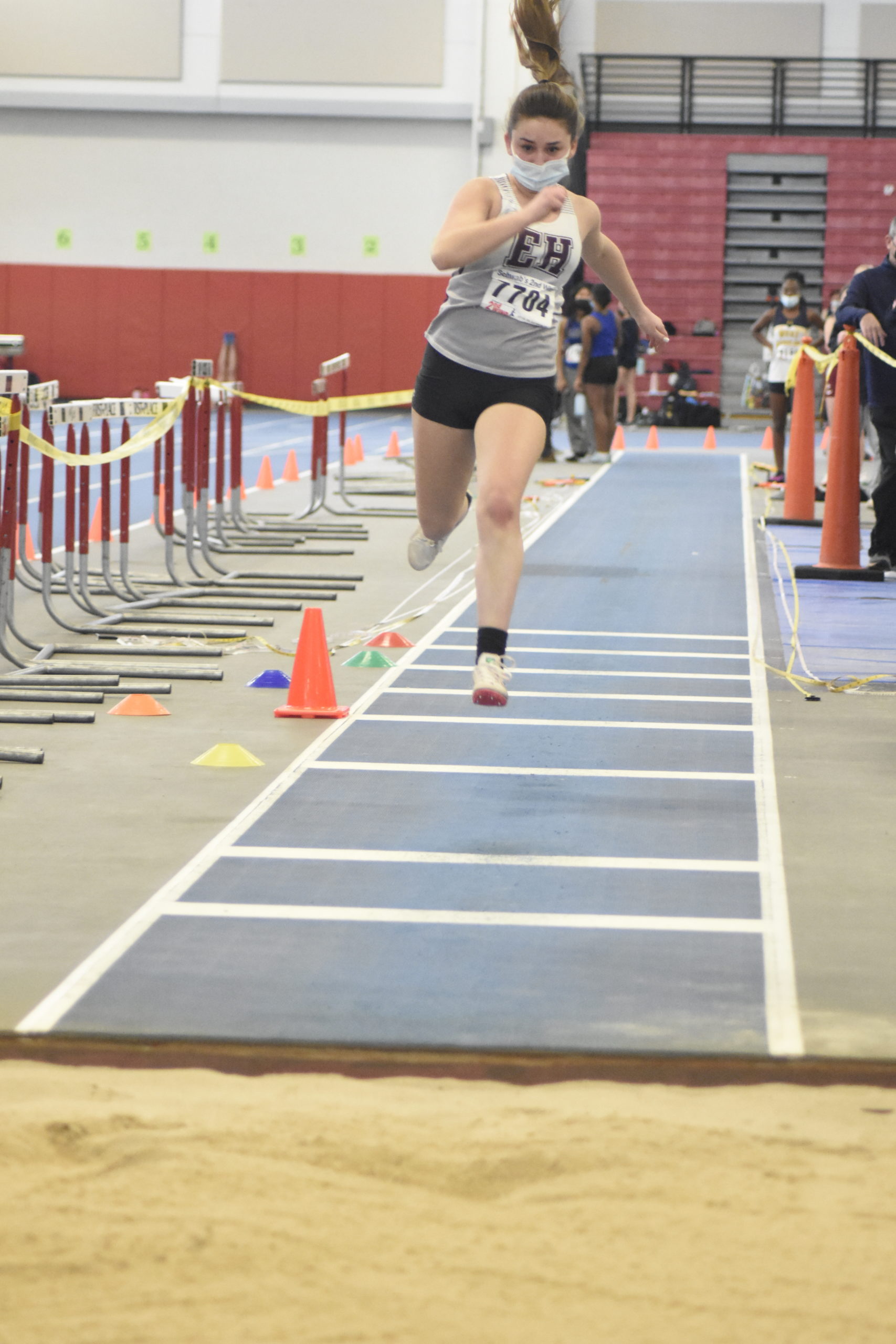 East Hampton's Casey Stumpf in the triple jump.