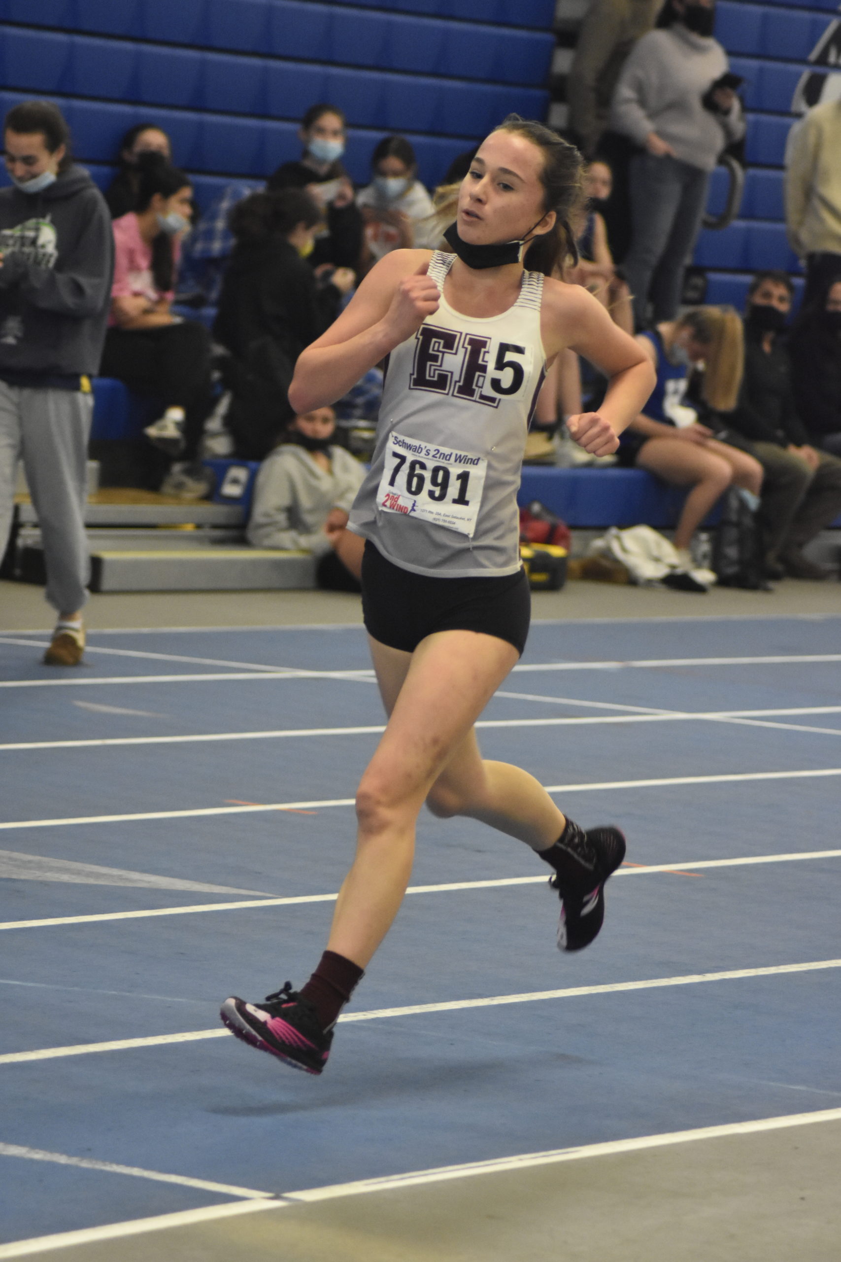 East Hampton's Dylan Cashin in the 3,000-meter race.