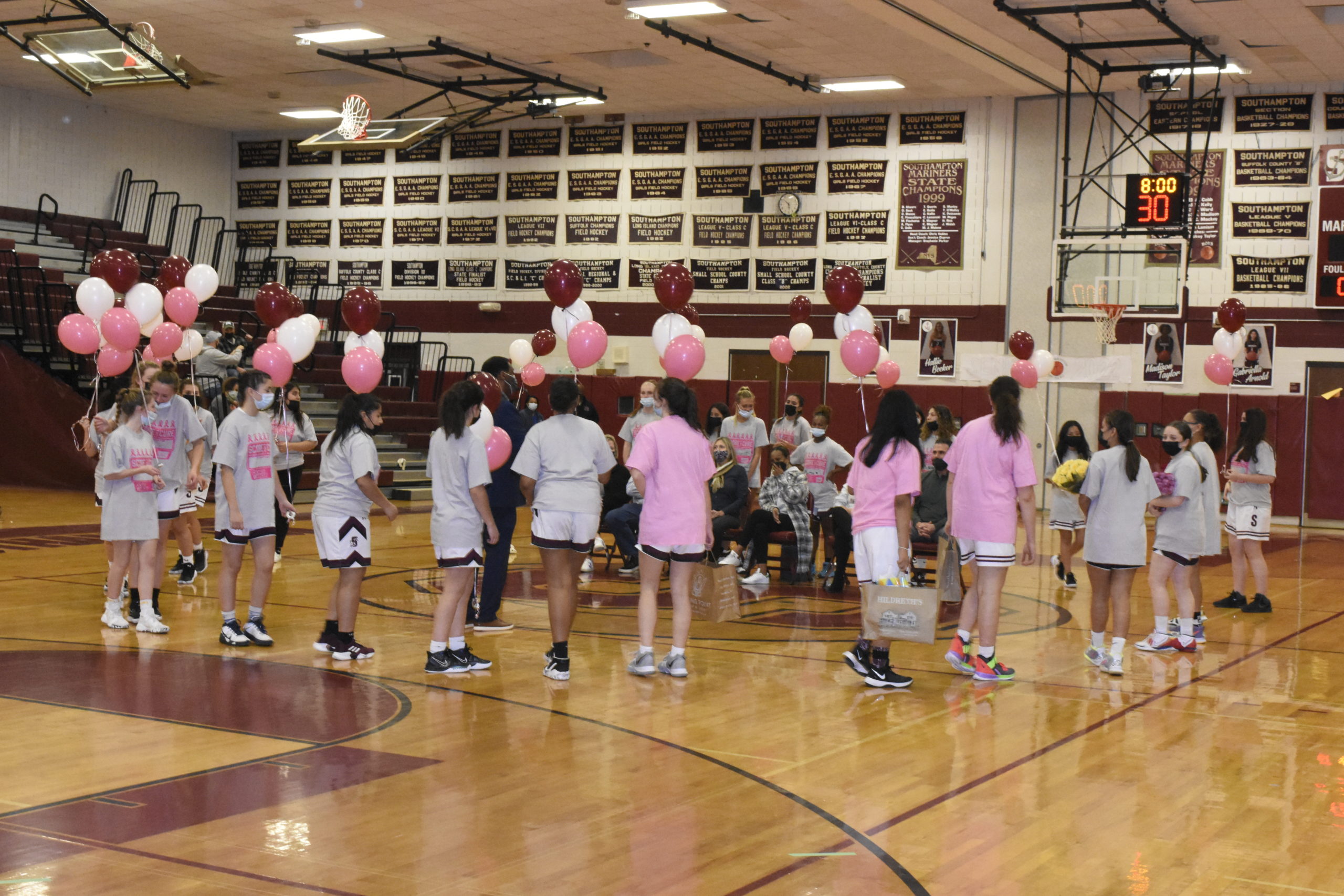 The Southampton girls basketball team held its annual Senior Night on Monday prior to taking on Port Jefferson.