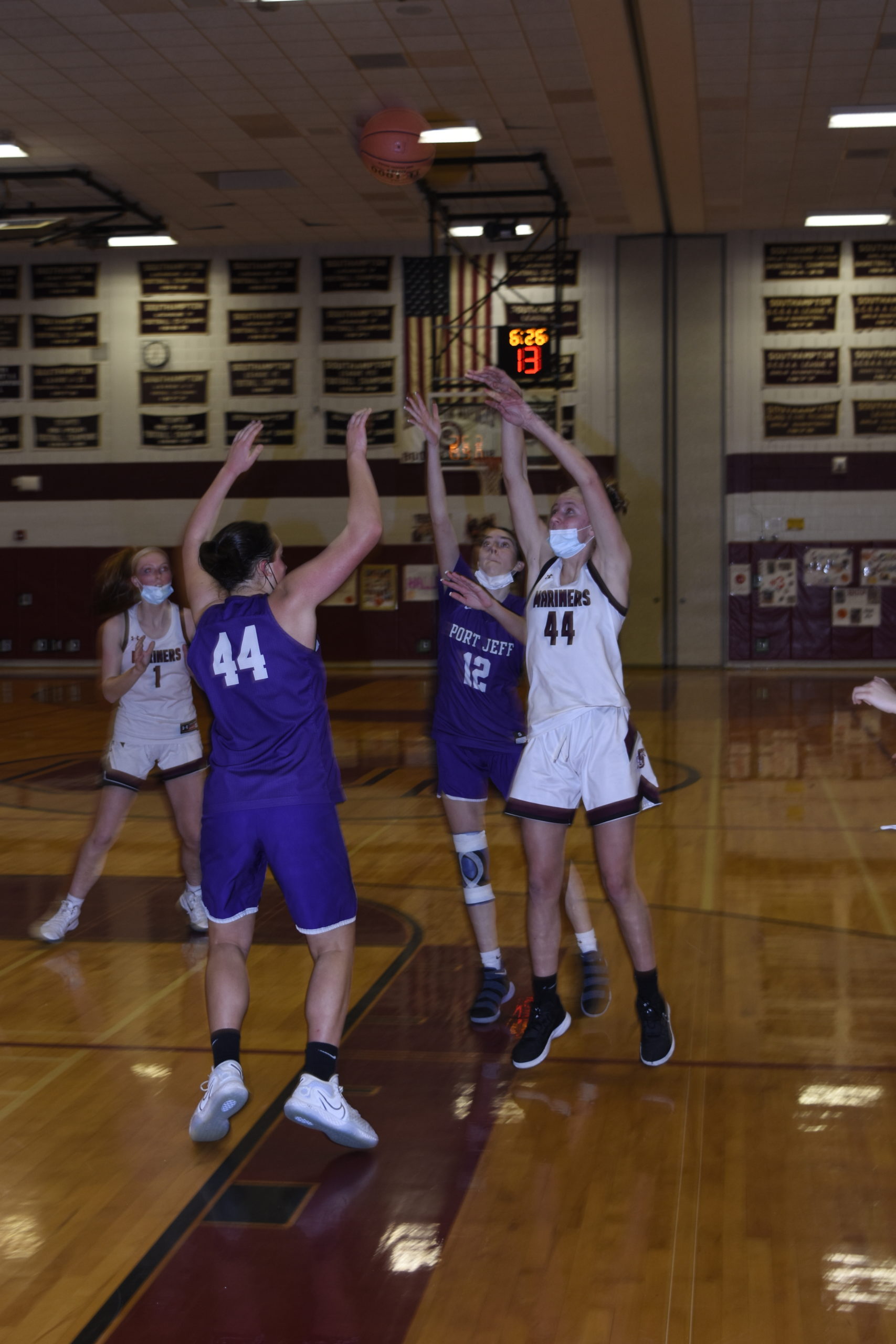 Southampton's Juliette Archer gets a shot off.