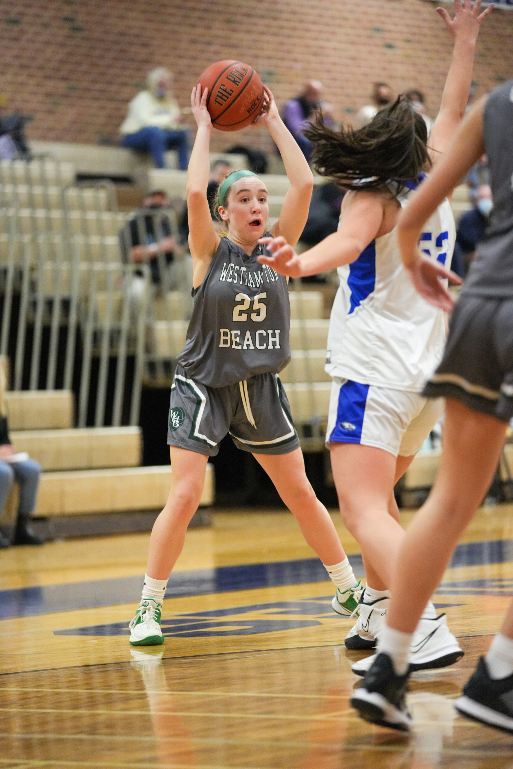 Lily Berchin looks to pass the ball out of traffic. RON ESPOSITO