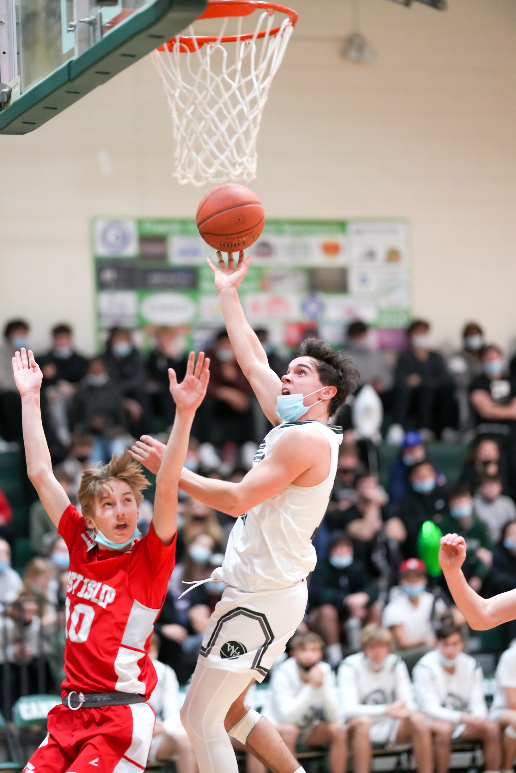 Senior guard Christian Killoran reaches for the rim. RON ESPOSITO