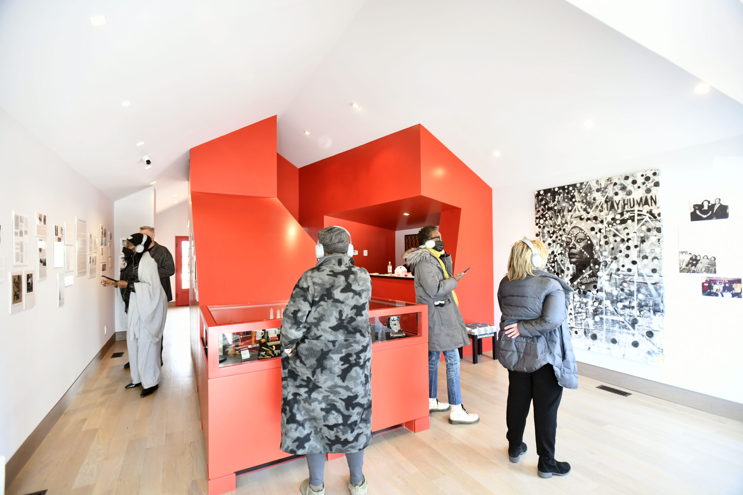 Visitors on Saturday experience the debut of the Southampton African American Museum's 