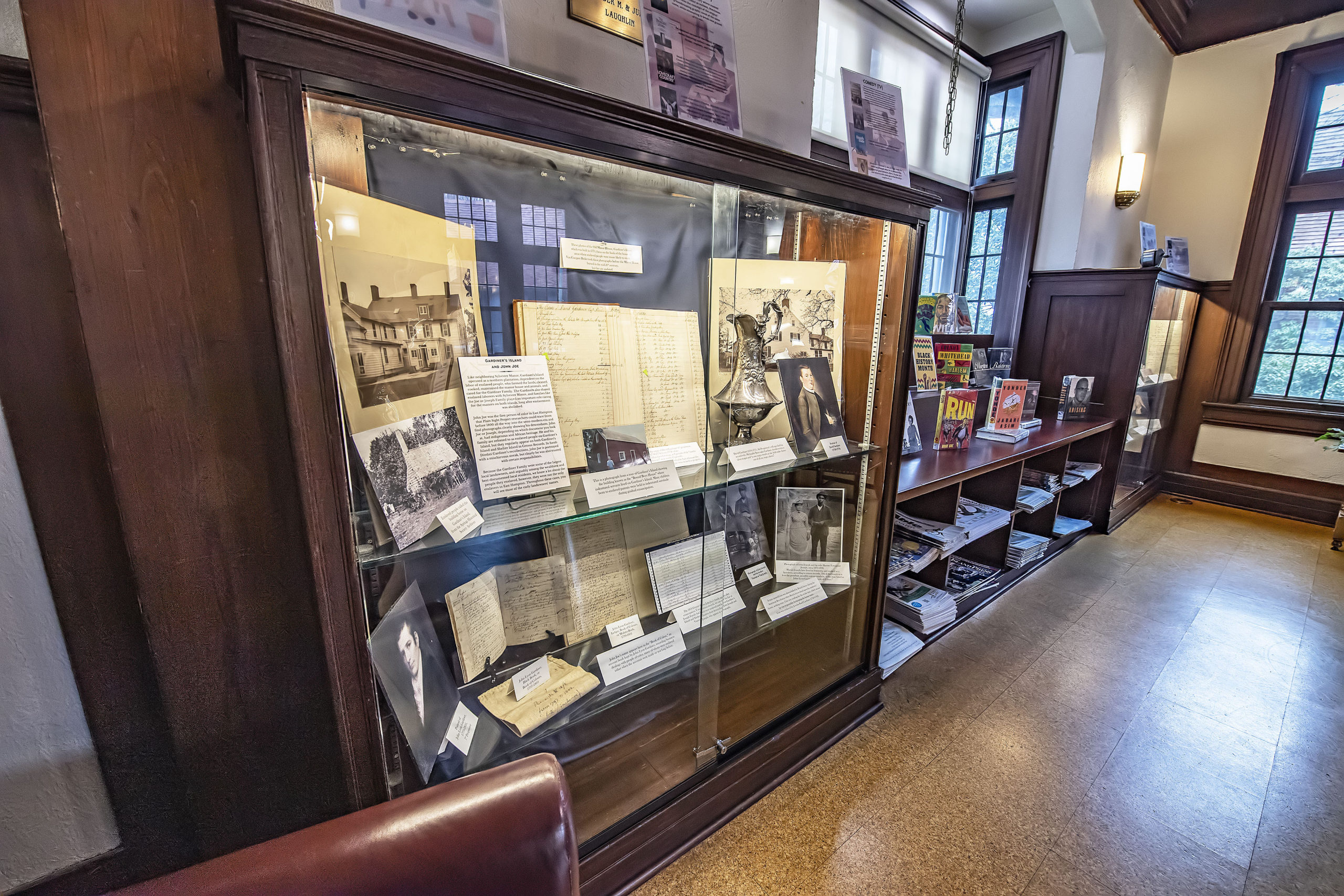 The East Hampton Library's Long Island Collection has put up a new exhibit featuring some of the tangible historical evidence of the presence of Black slaves in the households of wealthy local residents in the 17th and 18th centuries, who have rarely been acknowledged as playing a role in the growth of the community.