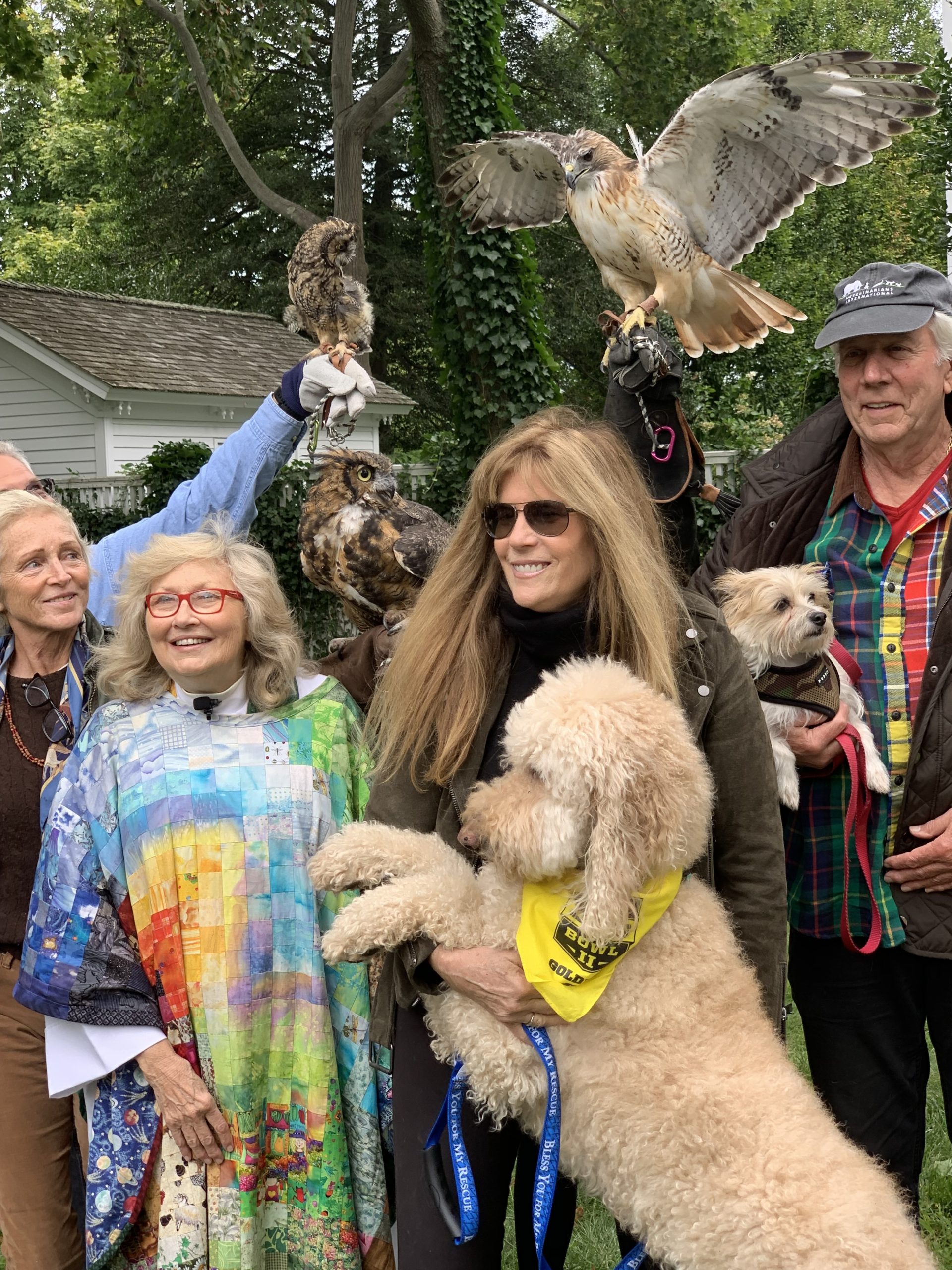 A recent Blessing of the Animals service brought a menagerie to Christ Episcopal Church in Sag Harbor to be blessed by the Reverend Karen Campbell.