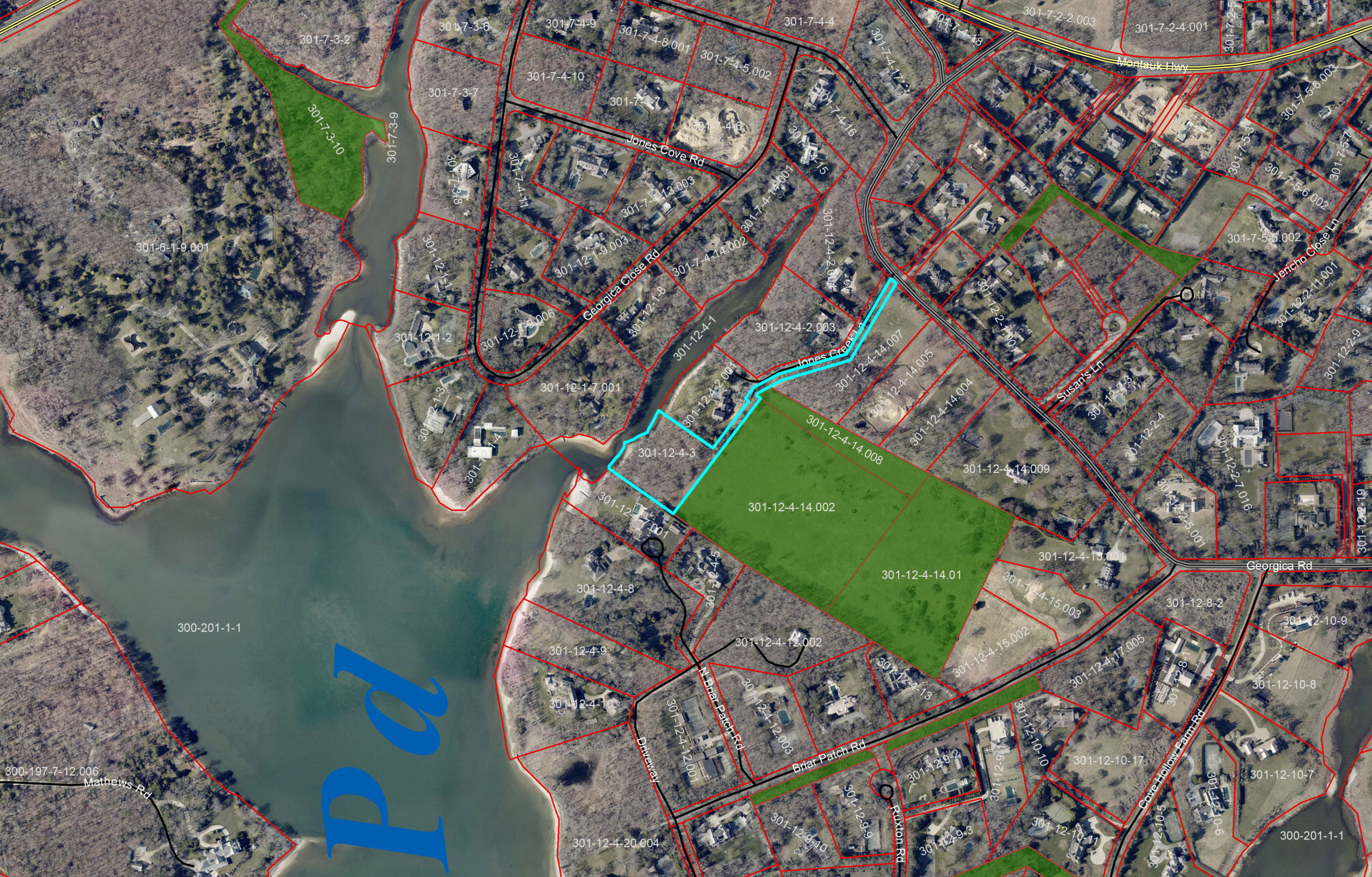 East Hampton Town and the Peconic Land Trust will pay $8.5 million for the 2.7 acre property at 18 Jones Creek Lane. The property will connect the 17 acre Fulling Mill Preserve to the Georgica Pond waterfront.