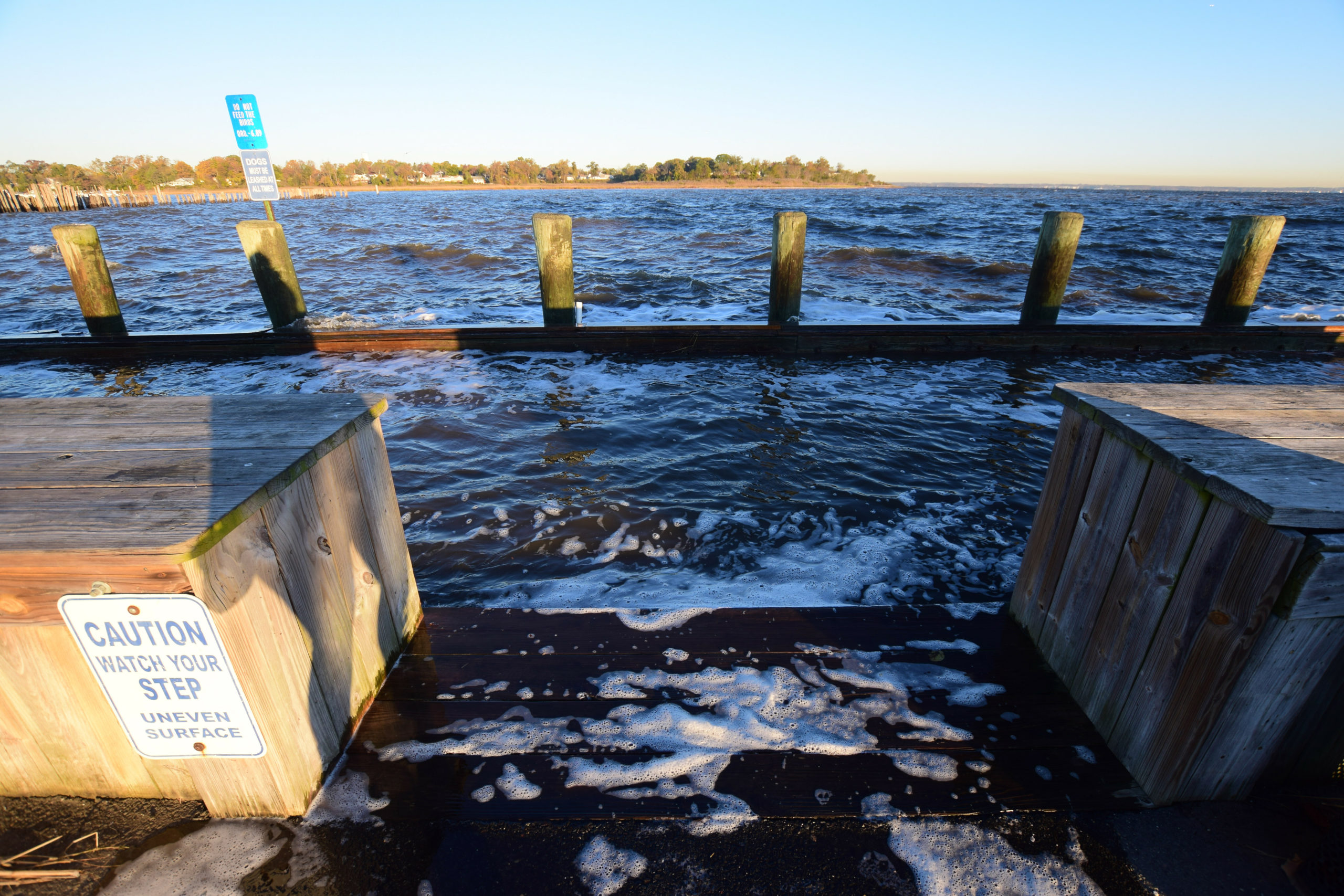 Flooding in Keyport, New Jersey, in November 2021.