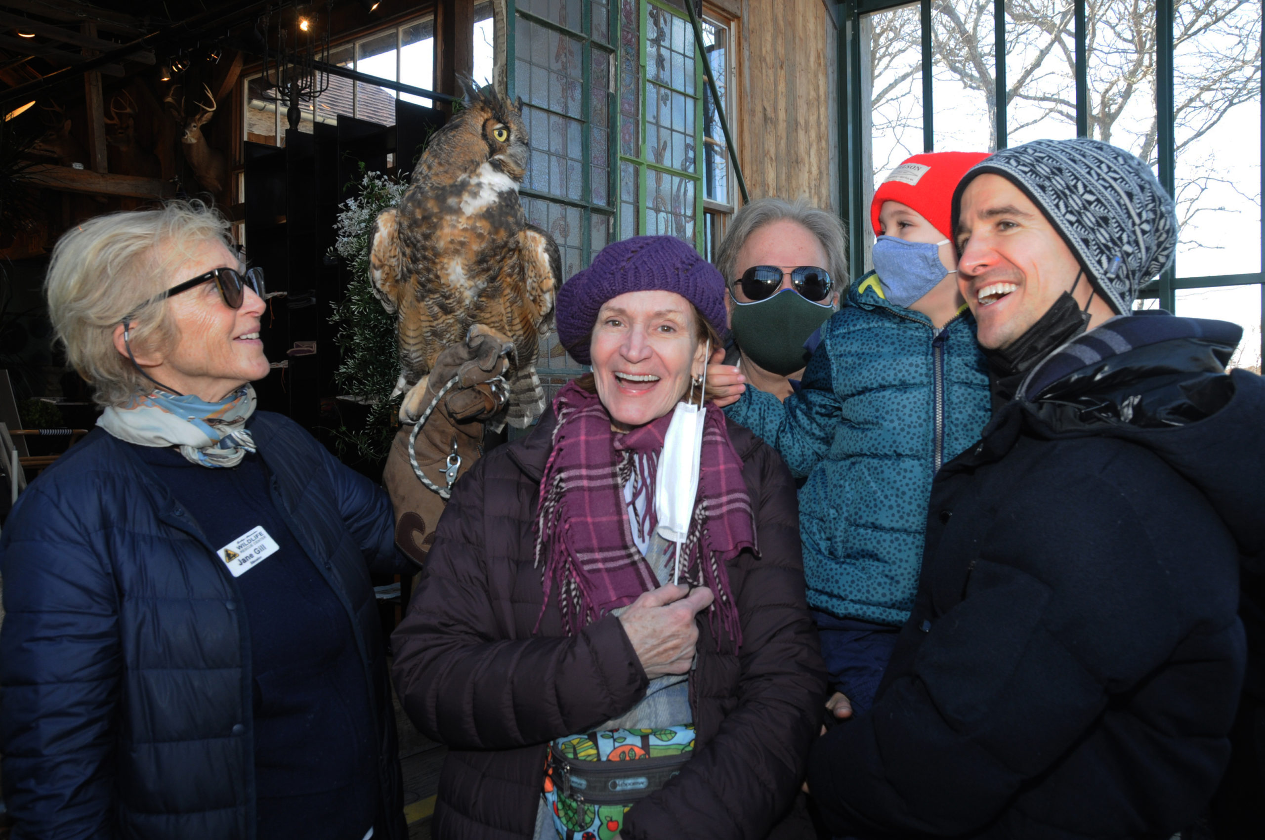 Evelyn Alexander Wildlife Rescue Center Educator Jane Gill with 