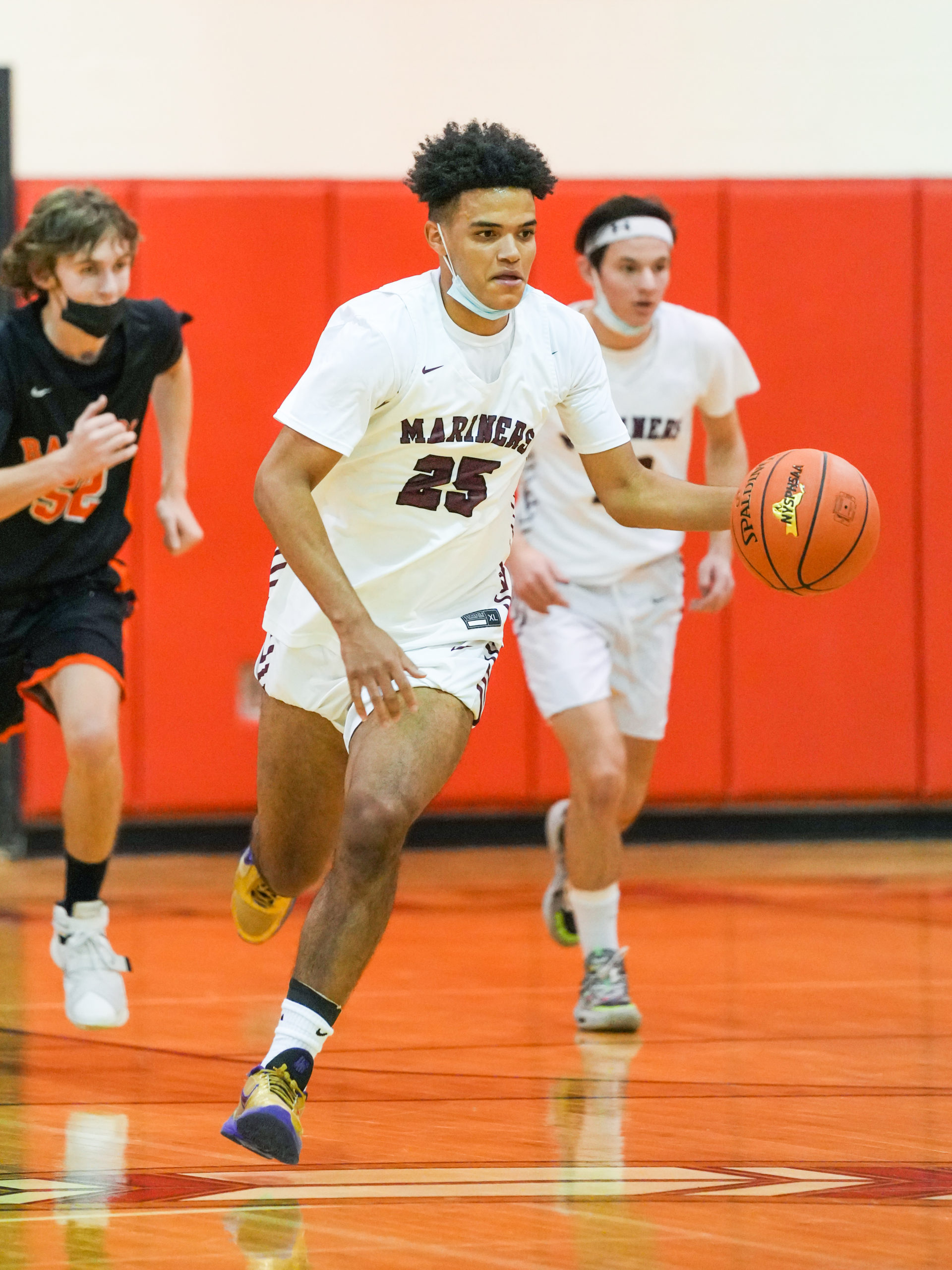 LeBron Napier brings the ball down the court.