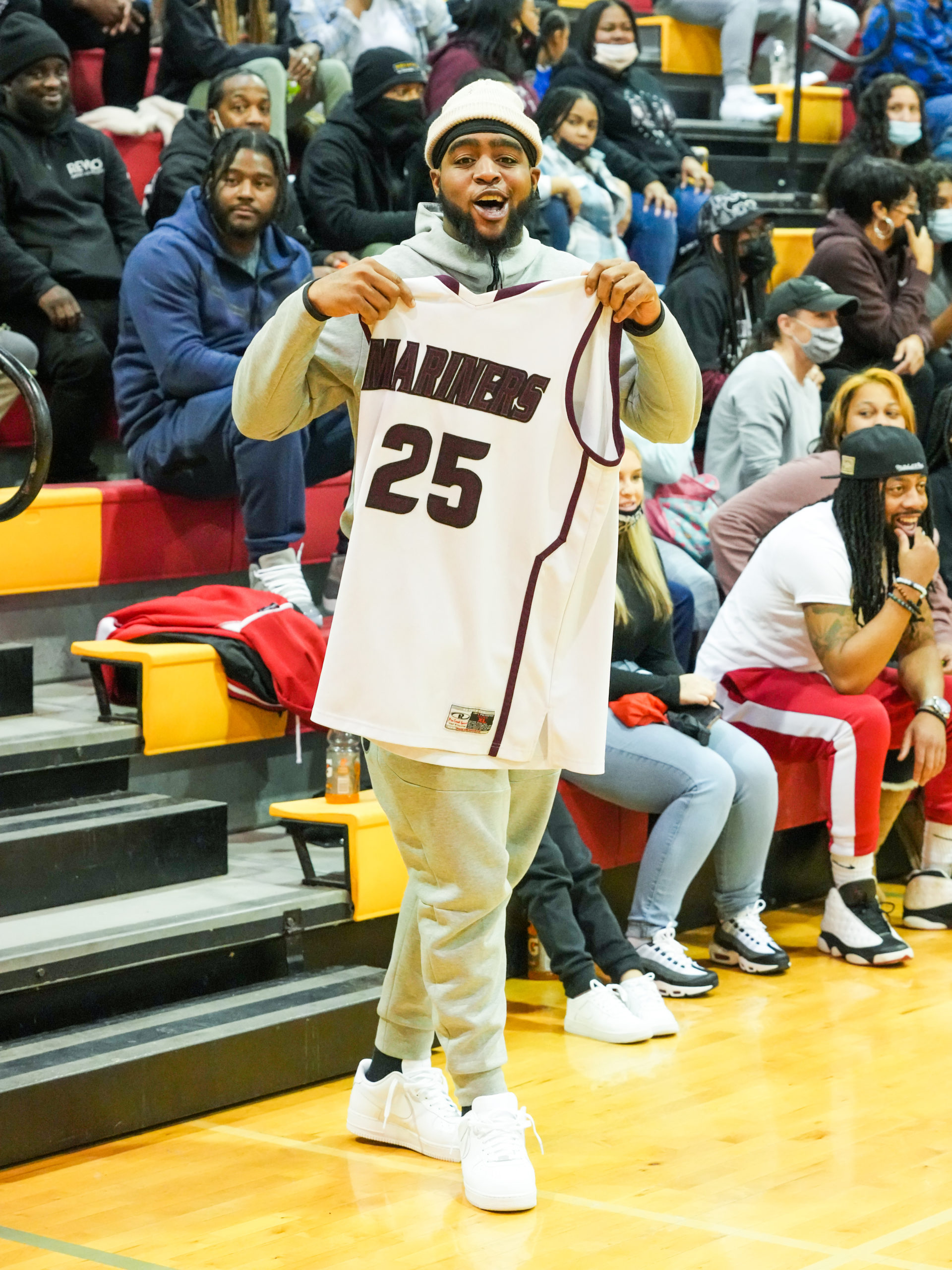 Southampton alum, and one of the biggest and most vocal supporters of the Mariners, Isaiah Johnson.