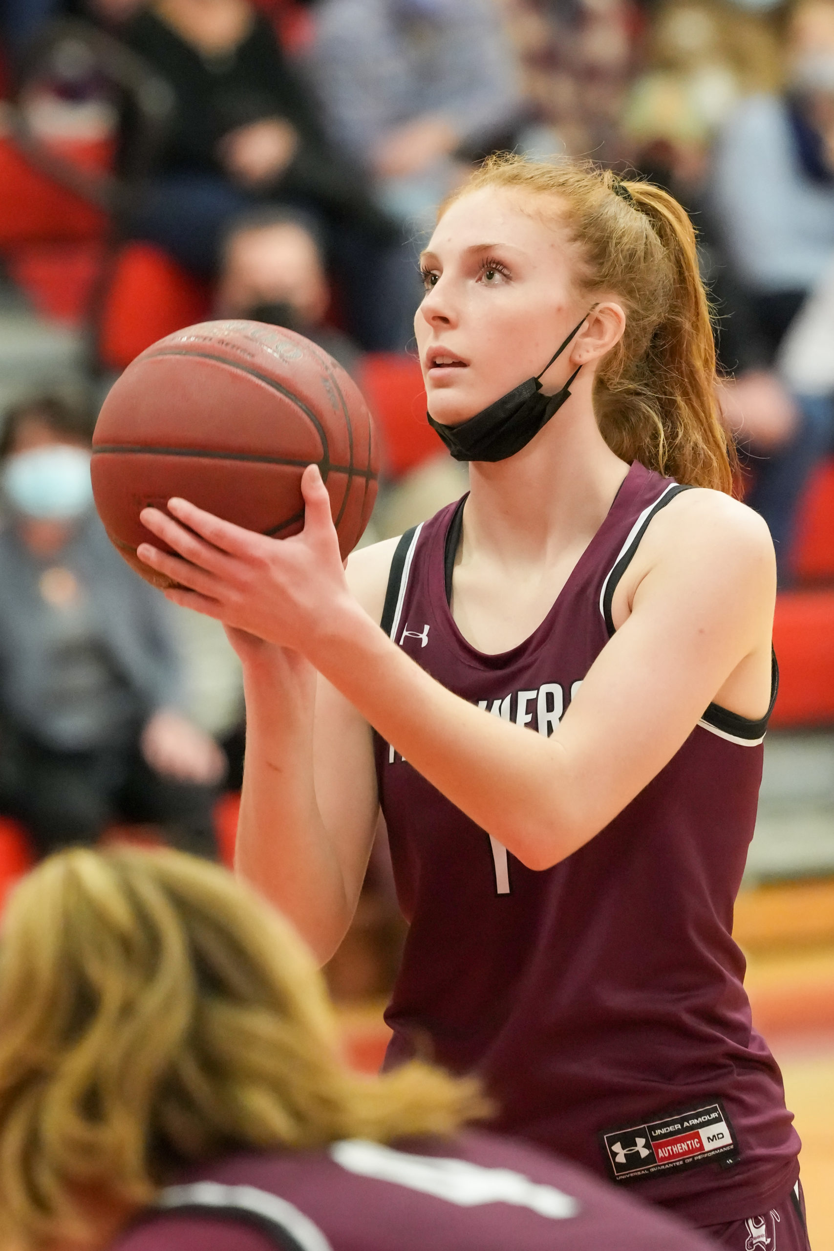 Southampton senior co-captain Carli Cameron at the free throw line.