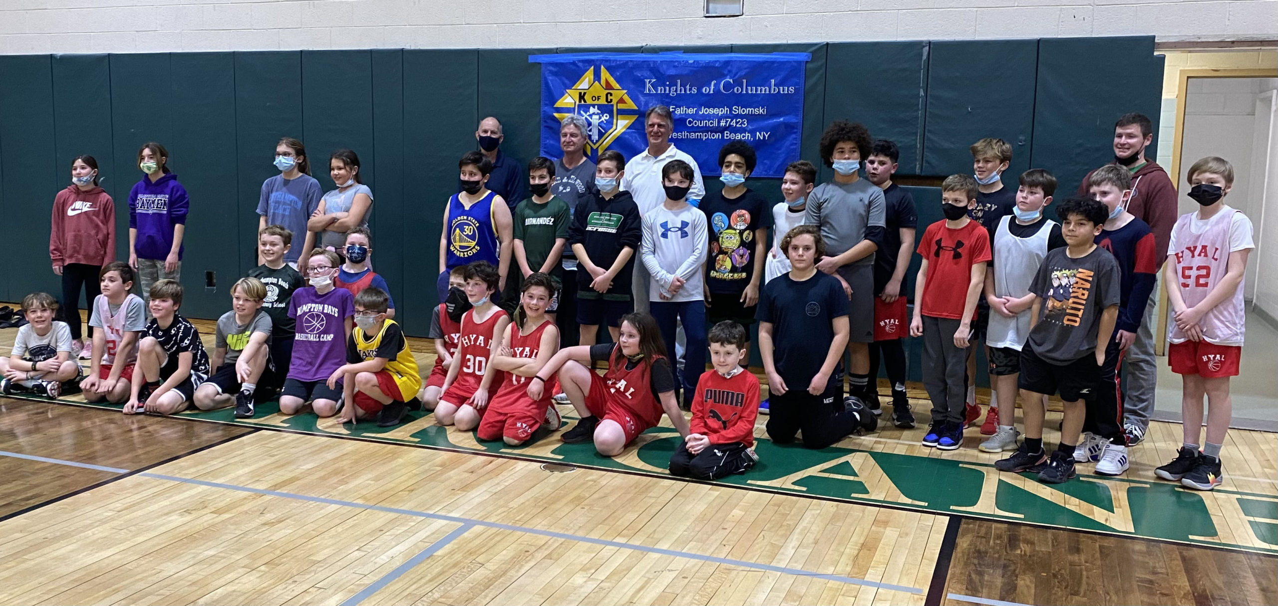 The Father Slomski Council of the Knights of Columbus held its annual Free Throw Shooting Contest on Friday at Westhampton Beach Elementary School.