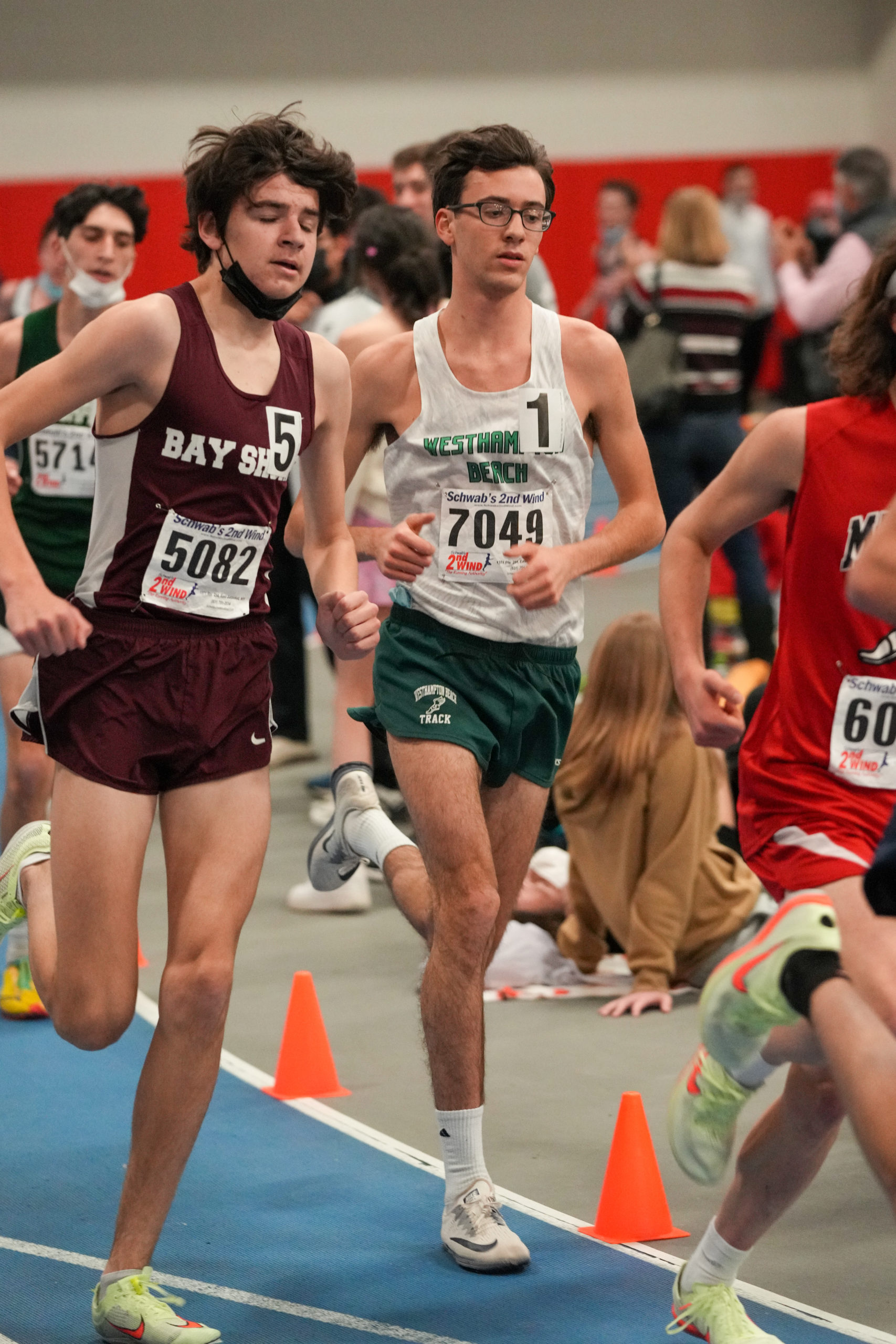 Westhampton Beach senior Gavin Ehlers won the 3,200-meter race and placed second in the 1,000-meter race.