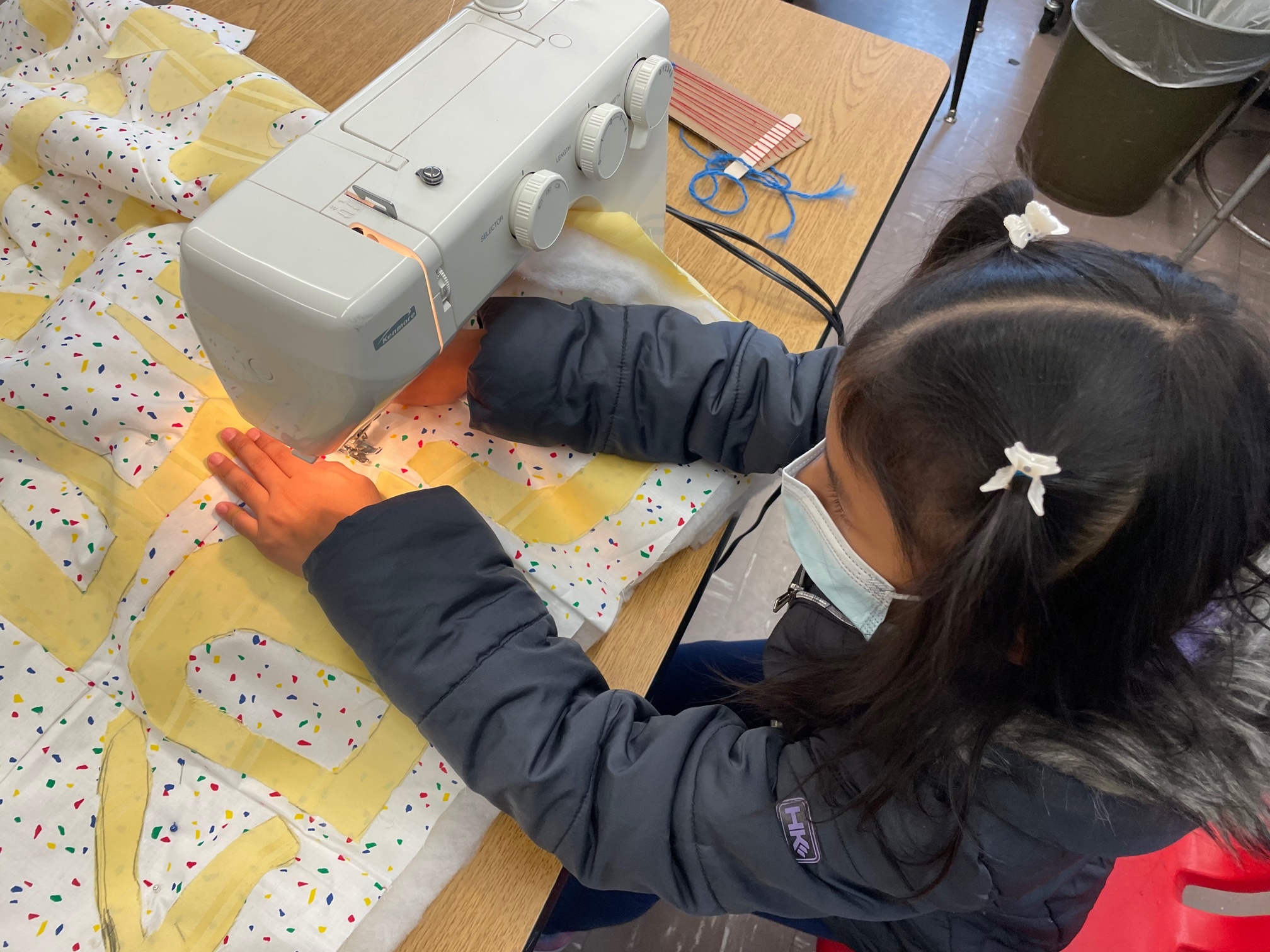 Westhampton Beach Elementary School students are sewing kindness quilts as part of a fundraiser for the St. Jude Experimenting, Prototyping, Inventing and Creating Challenge.