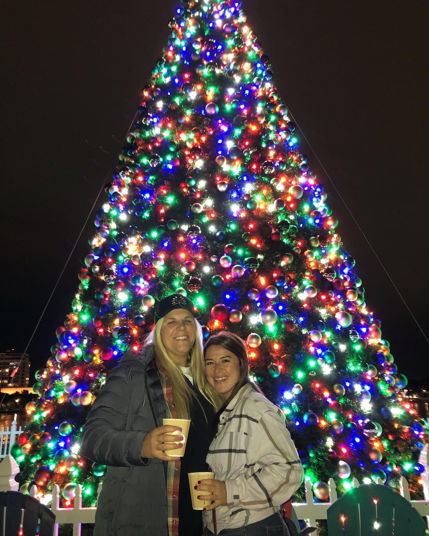 Ciara McKeon, left, with girlfriend Carly. Mckeon, a 2011 Westhampton Beach High School graduate and former Southampton Town lifeguard, was killed on Friday after being run over by a car in the parking lot of the Florida school where she worked as a phys ed teacher.