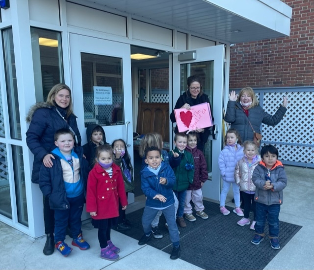 Sag Harbor Learning Center Pre-K students were spreading love in advance of Valentine's Day to the Sag Harbor Elementary School family.