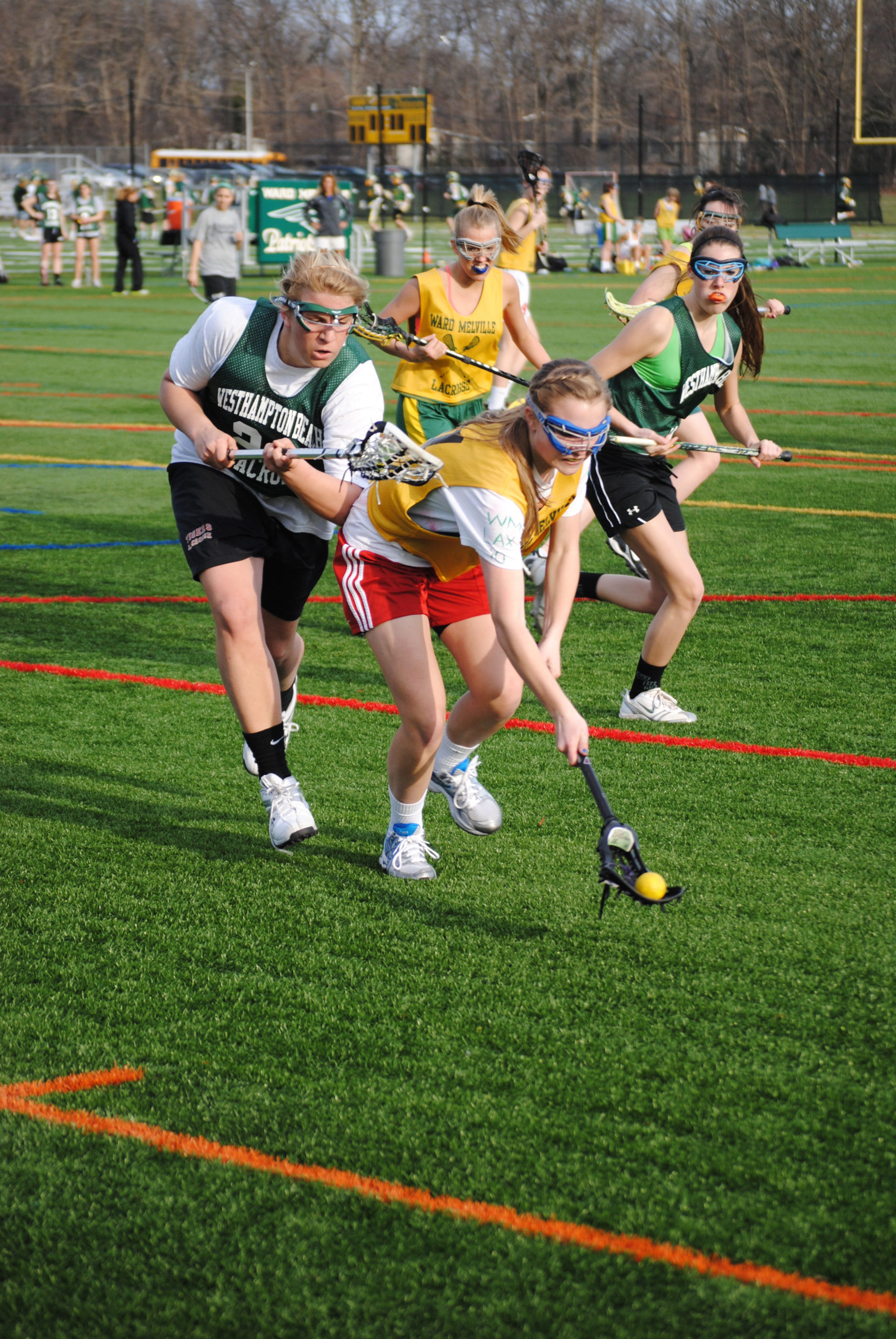 Ciara McKeon playing lacrosse for Westhampton Beach in 2011.