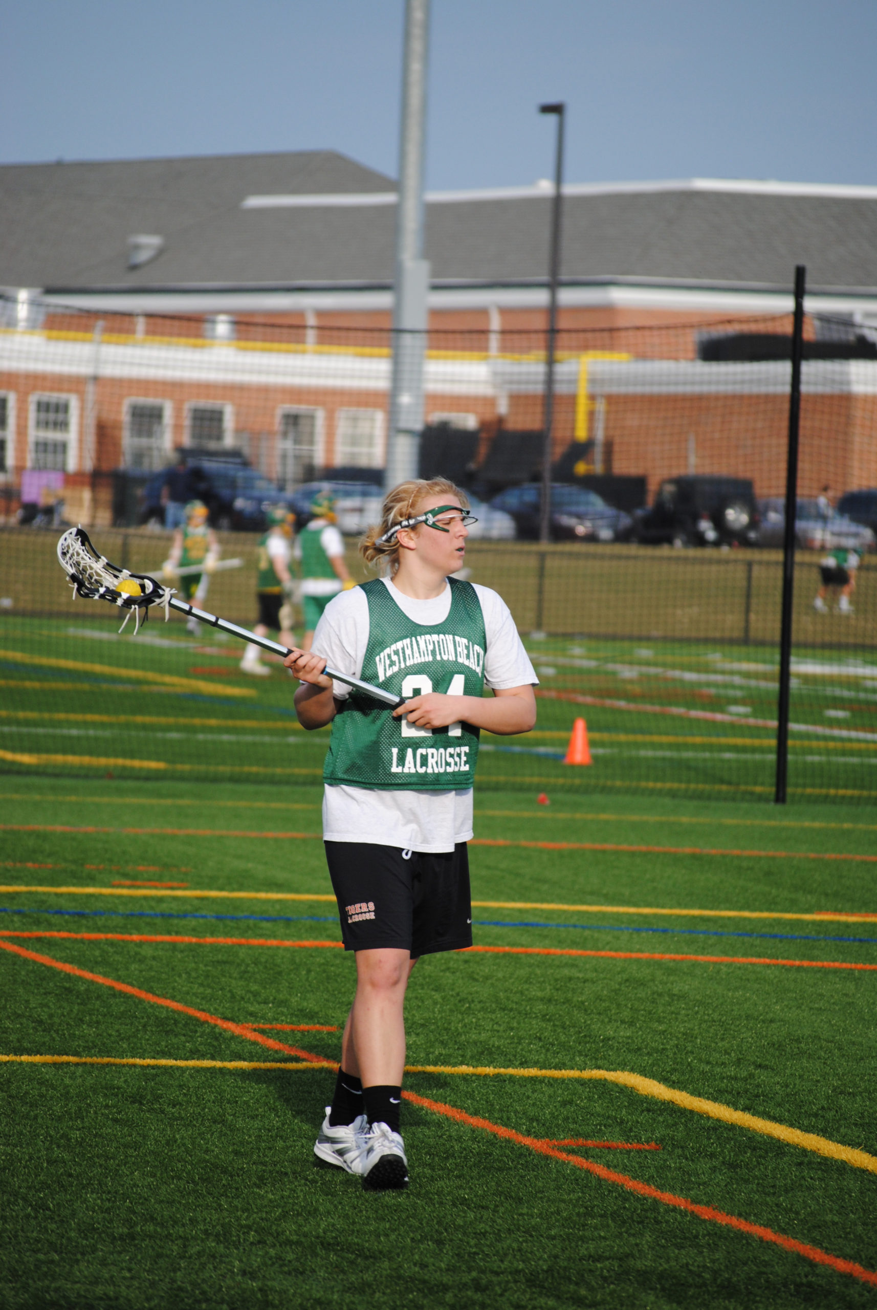 Ciara McKeon playing lacrosse for Westhampton Beach in 2011.