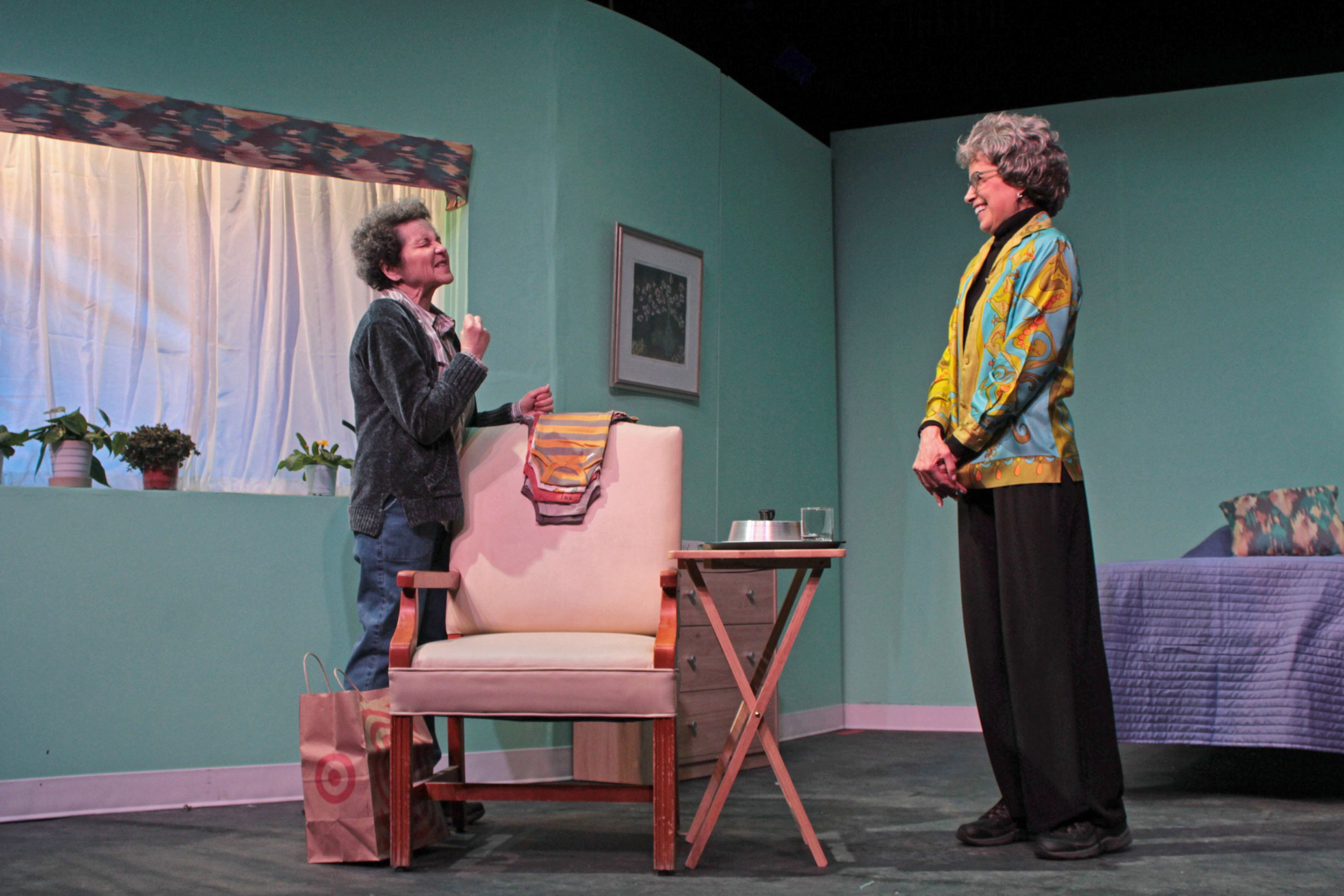 Laurie Atlas, left, and Claire Parrella-Curran in HTC's production of 