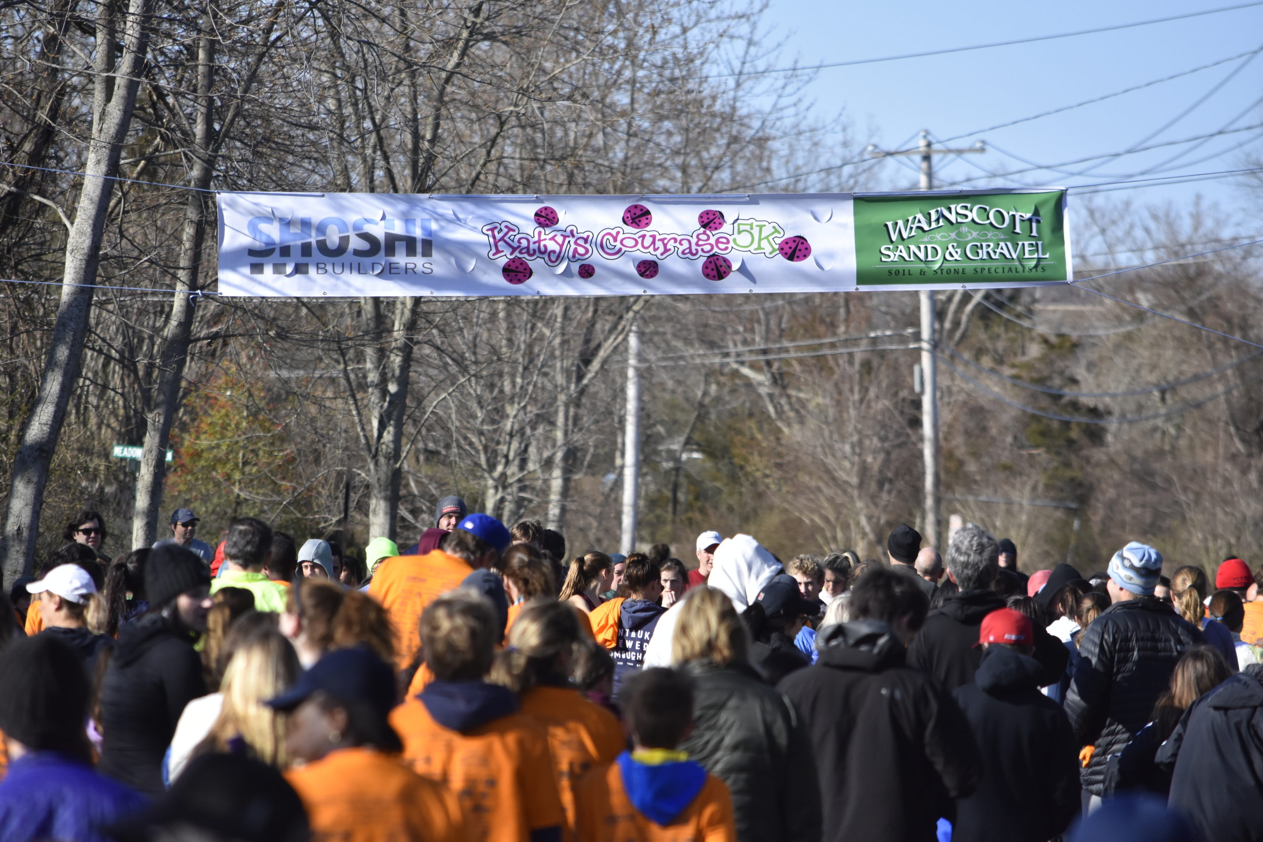 The start of the 2018 Katy's Courage 5K in Sag Harbor. DREW BUDD