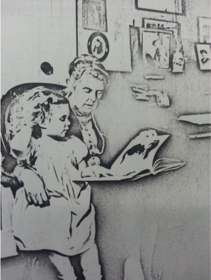 Christine Halsey Warden, one of the first librarians.