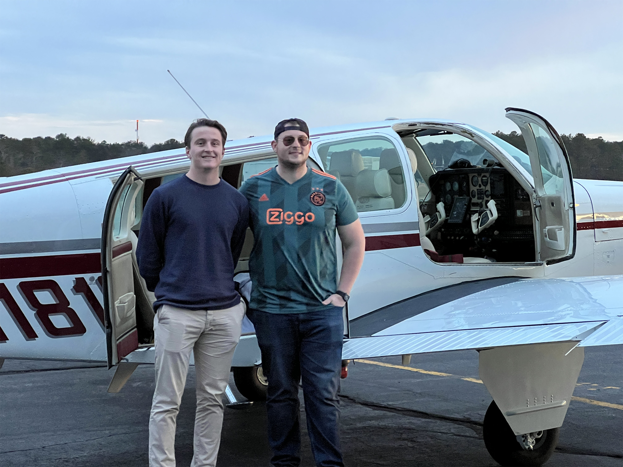 Pilots Charles Canavan and Jan Brentjens.