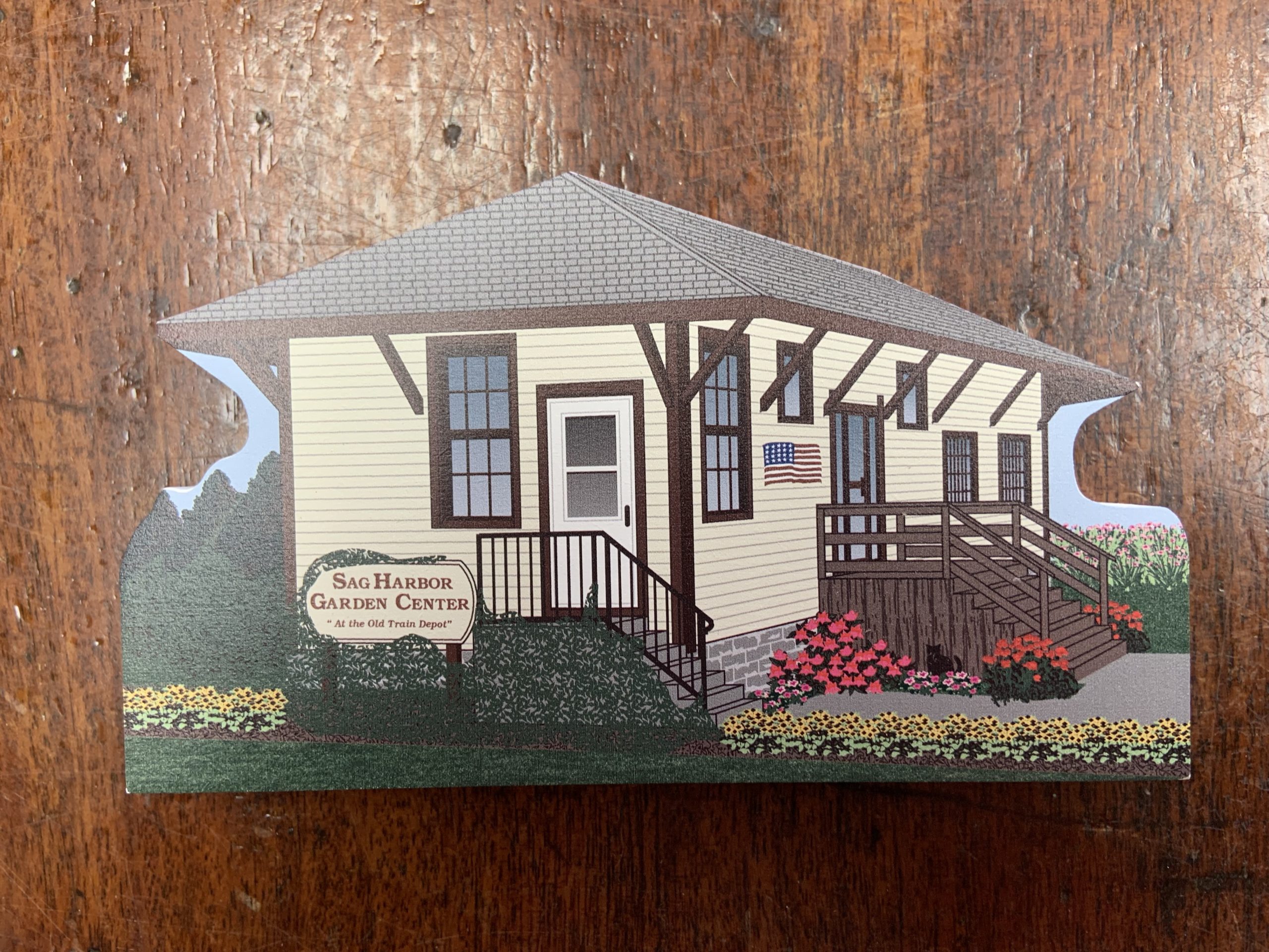 A replica of the Sag Harbor Garden Center building is available at the Wharf Shop. STEPHEN J. KOTZ