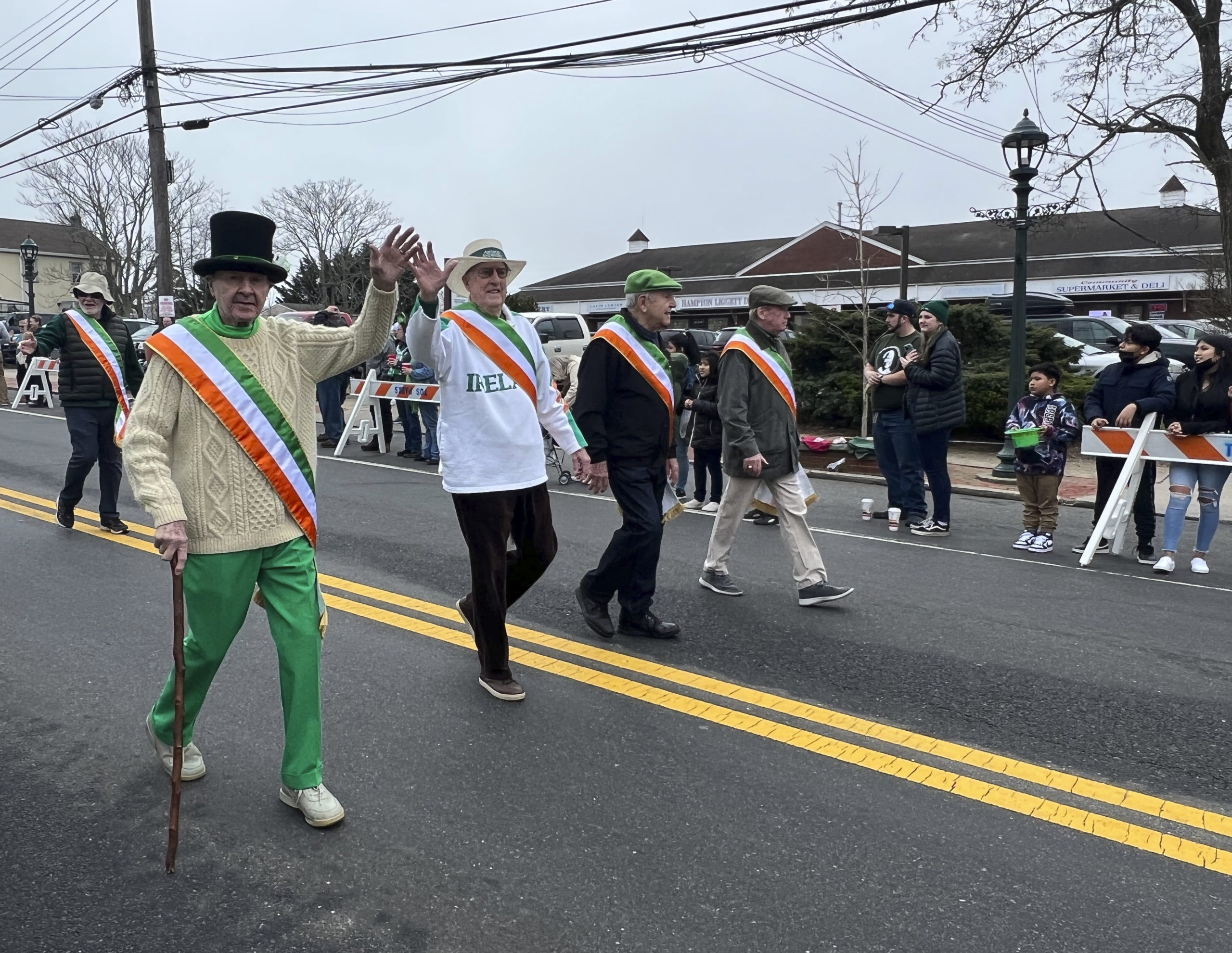 The Hampton Bays St. Patrick's Day Parade on Saturday.  DANA SHAW