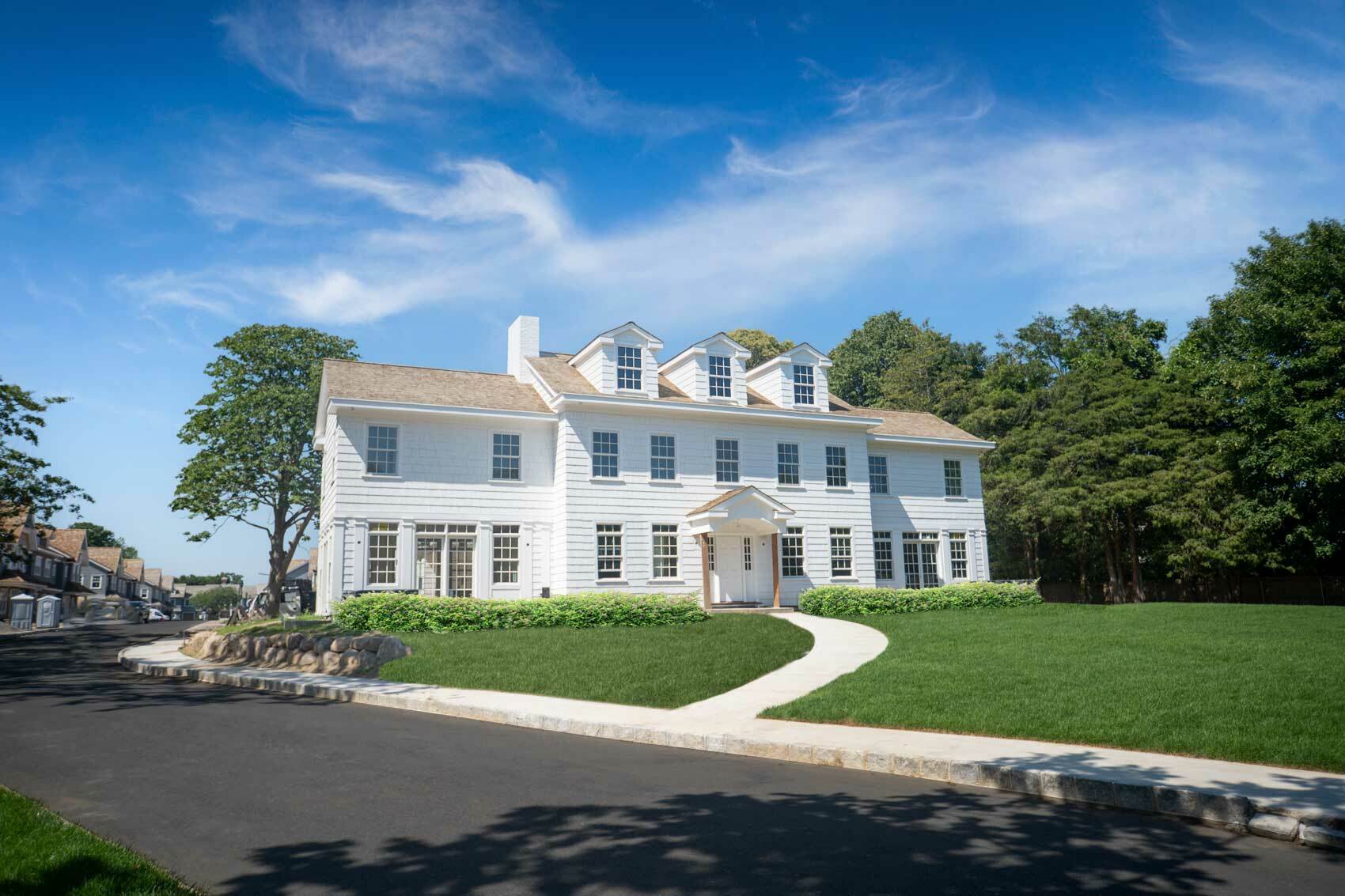 The restored, main building of The Latch Southampton Village.