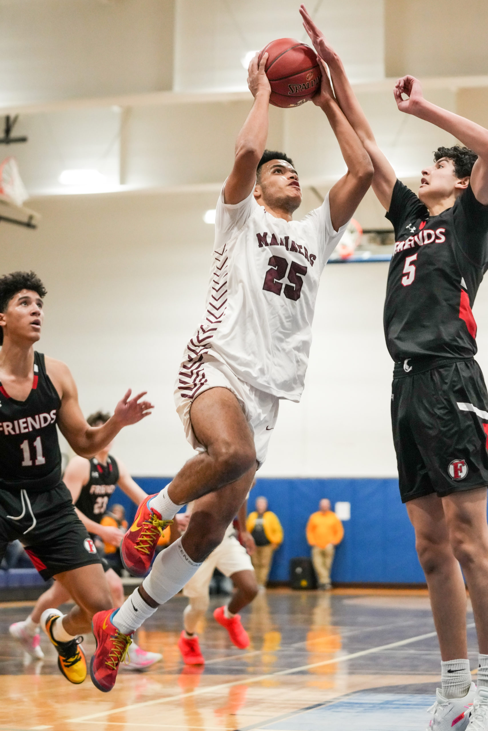 Southampton's LeBron Napier drives to the basket.   RON ESPOSITO