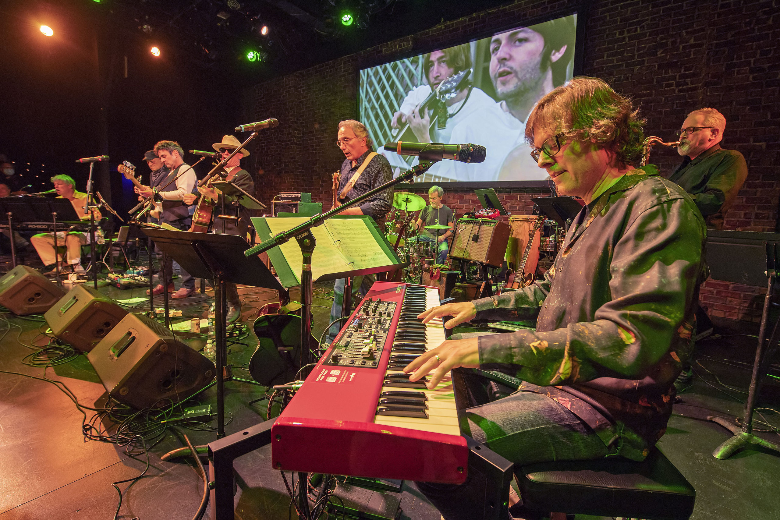 The Moondogs performing The White Album at Bay Street Theater, 2019. MICHAEL HELLER/COURTESY BAY STREET THEATER