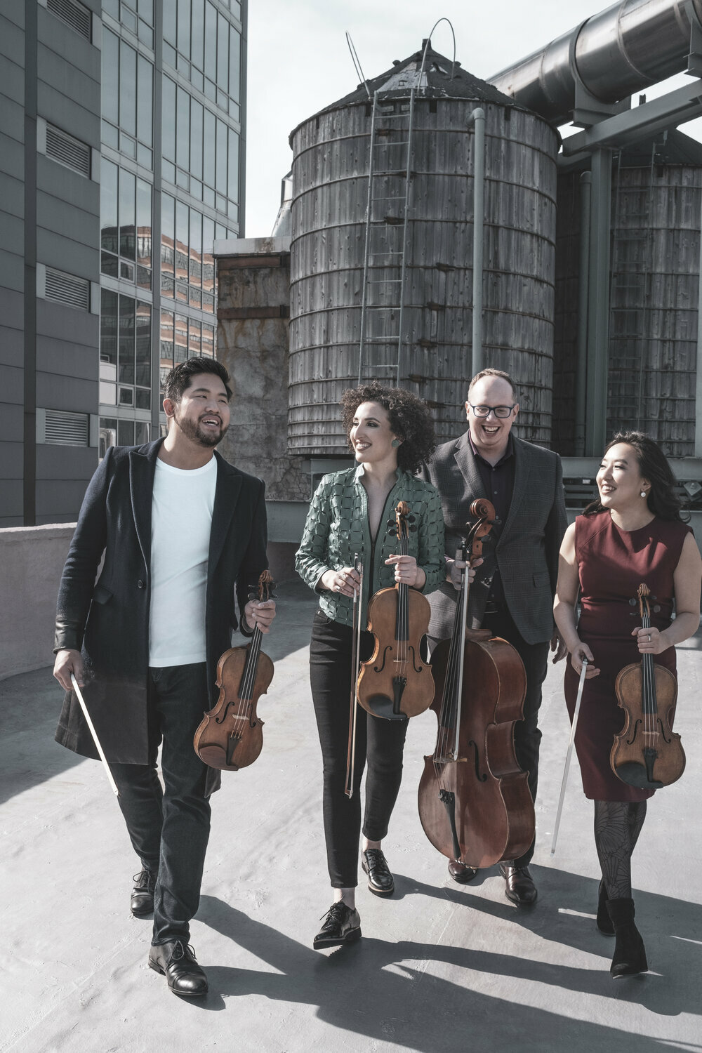 Verona Quartet: Jonathan One, violin; Abigail Rojansky, viola; Jonathan Dormand, cello; Dorothy Ro, violin. DARIO ACOSTA