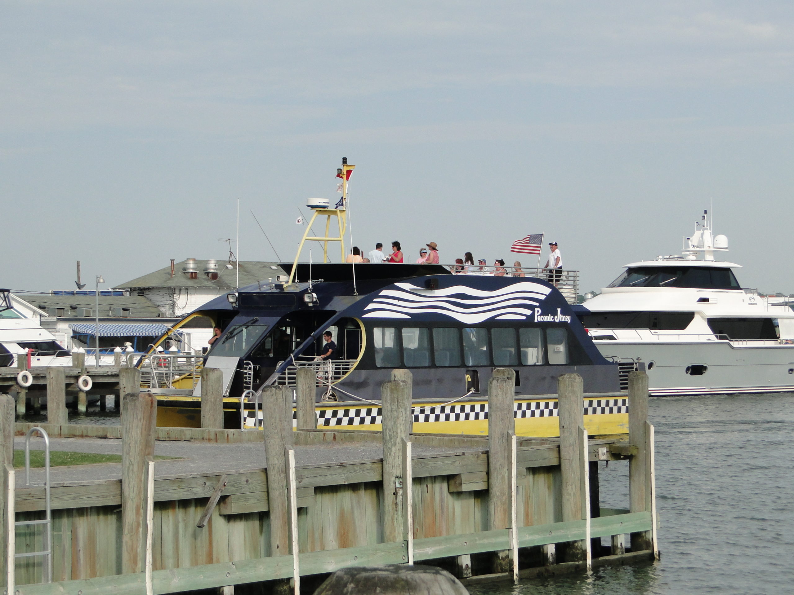 The Peconic Jitney is hoping to launch regular, seasonal passenger ferry service between Sag Harbor and Greenport this summer. The service was first offered as a successful pilot program in 2012.            EXPRESS FILE