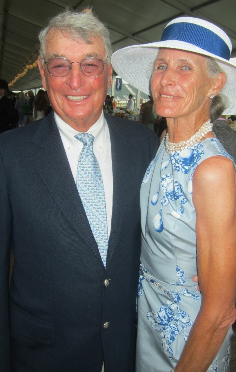 Patsy Topping and her husband, Alvin Topping, at the Hampton Classic.