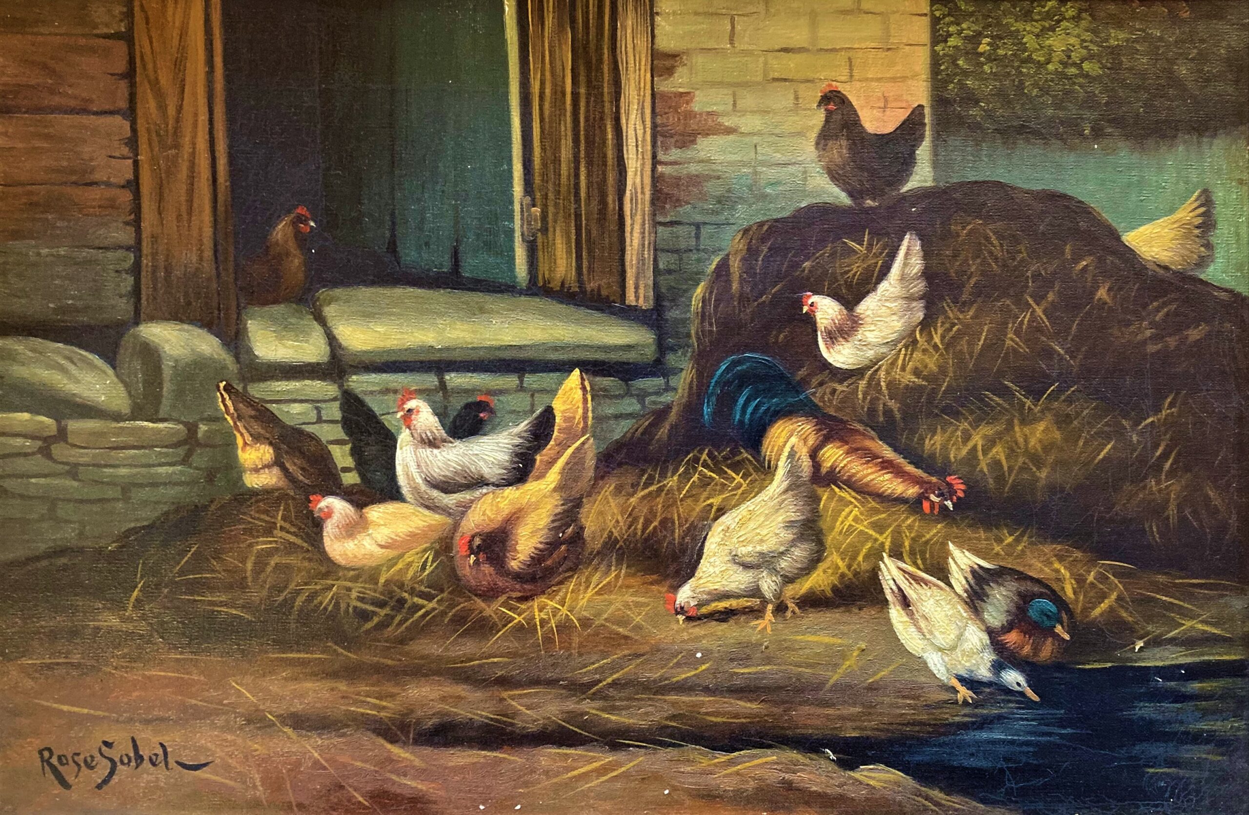 Barnyard Chickens, c. 1920. SOUTHAMPTON HISTORY MUSEUM COLLECTIONS