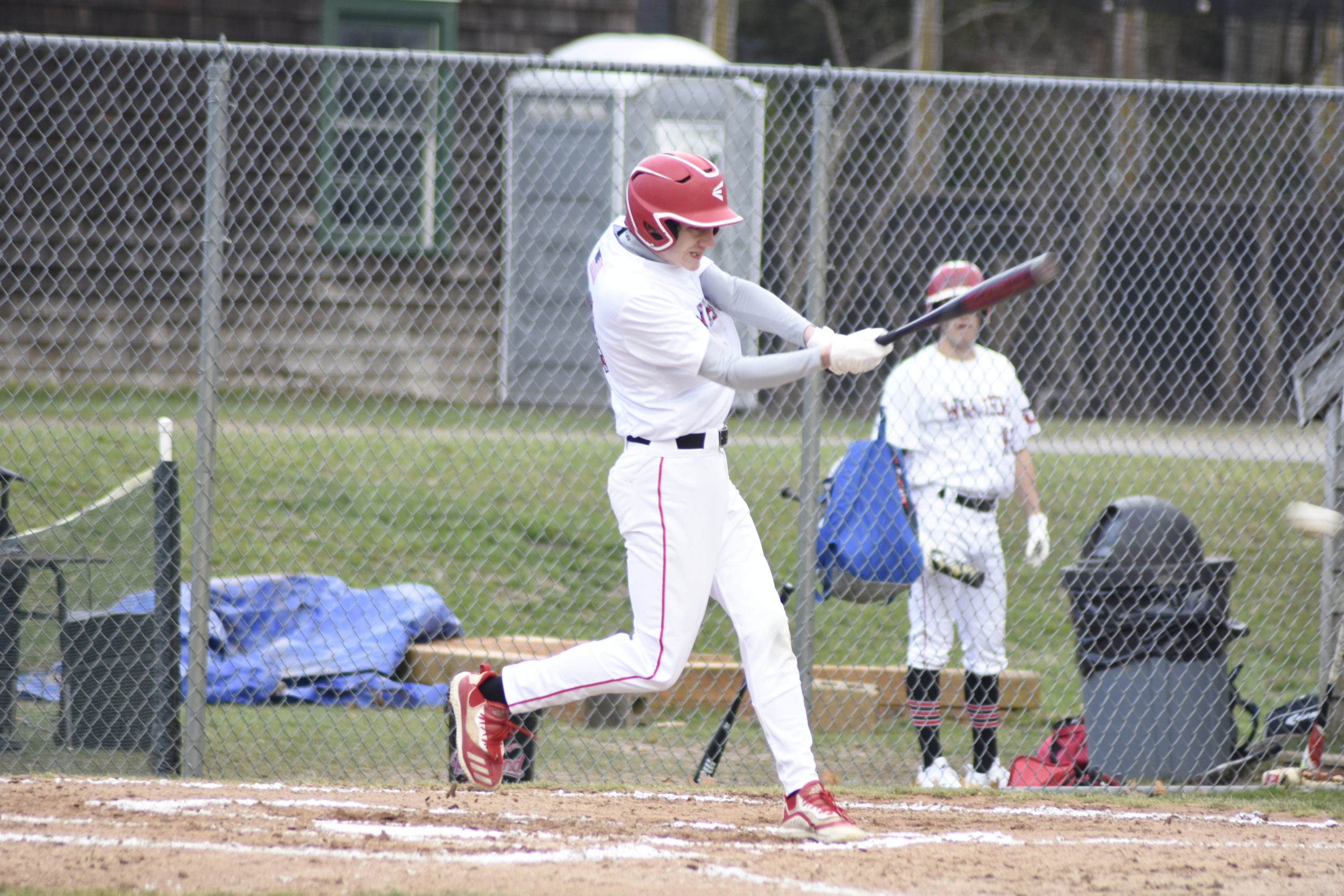 Pierson senior Vincent Cavaniola puts the ball in play.    DREW BUDD