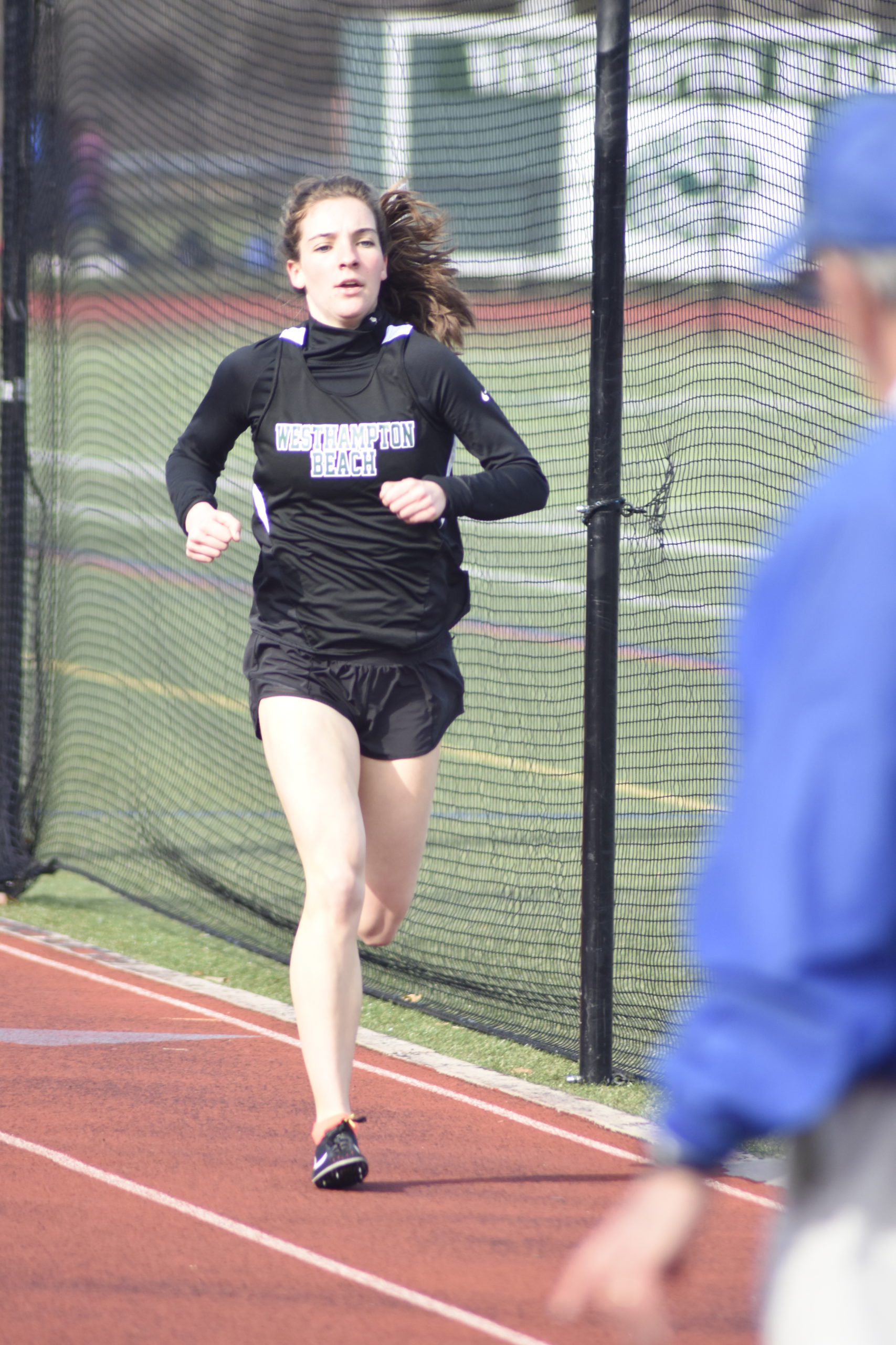 Westhampton Beach senior Rose Hayes will continue to run in the 1,500- and 3,000-meter races.    DREW BUDD