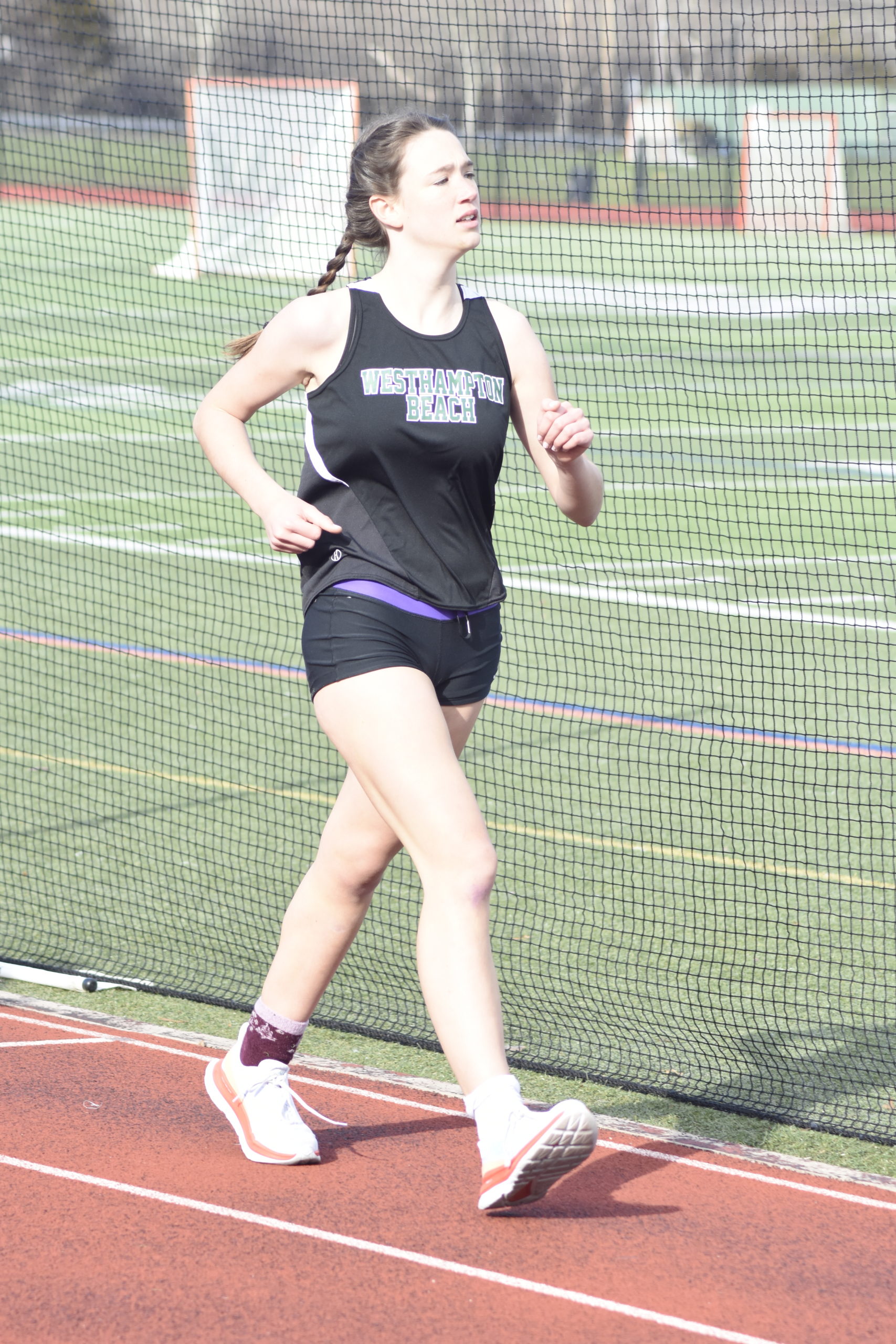 Maya Cirincione appears to be the next top race walker for Westhampton Beach.    DREW BUDD